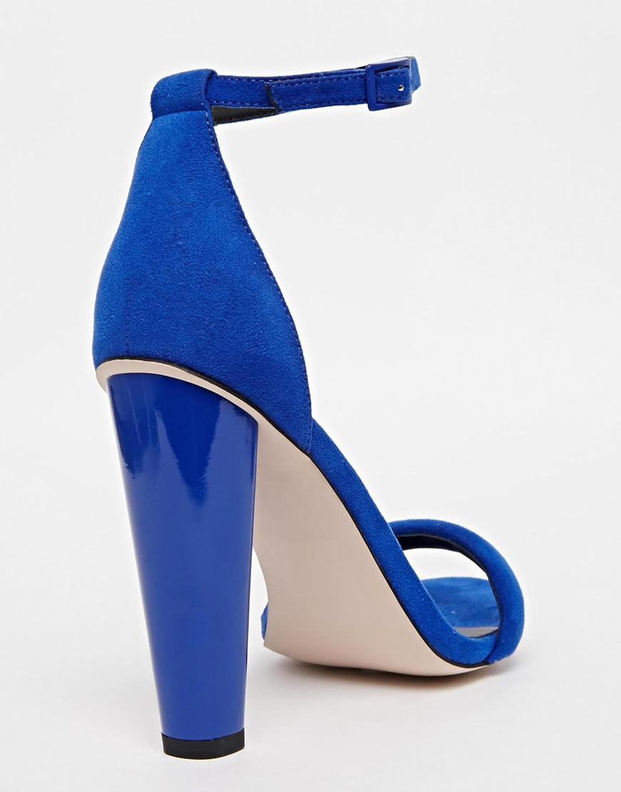 Buy > cobalt blue heeled sandals > in stock