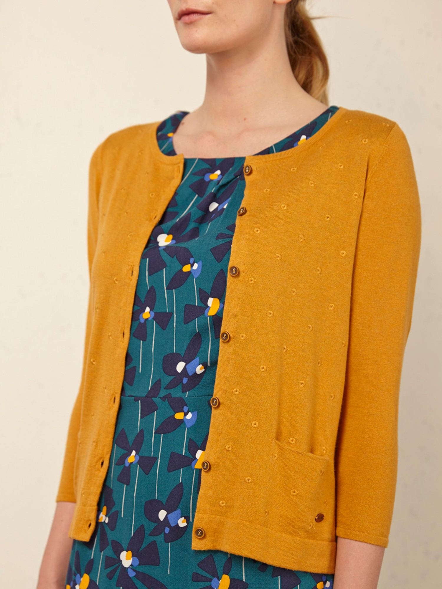 white stuff yellow cardigan