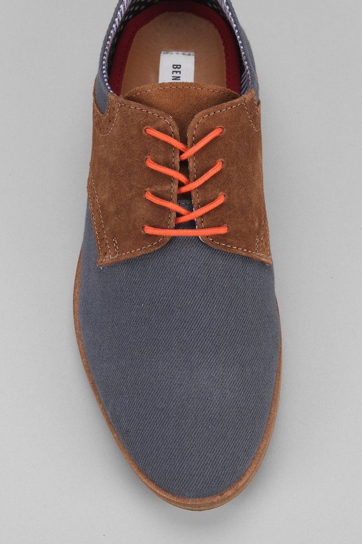 Ben Sherman Morris Canvas Saddle Shoe in Navy (Blue) for Men - Lyst
