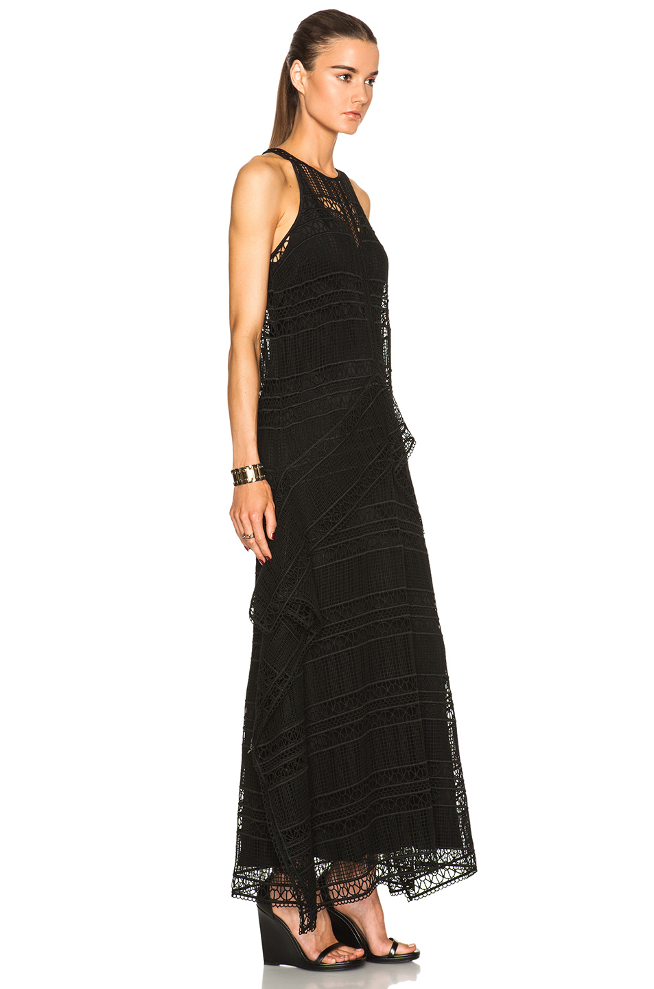 Lyst - Erdem Shawnee Dress in Black