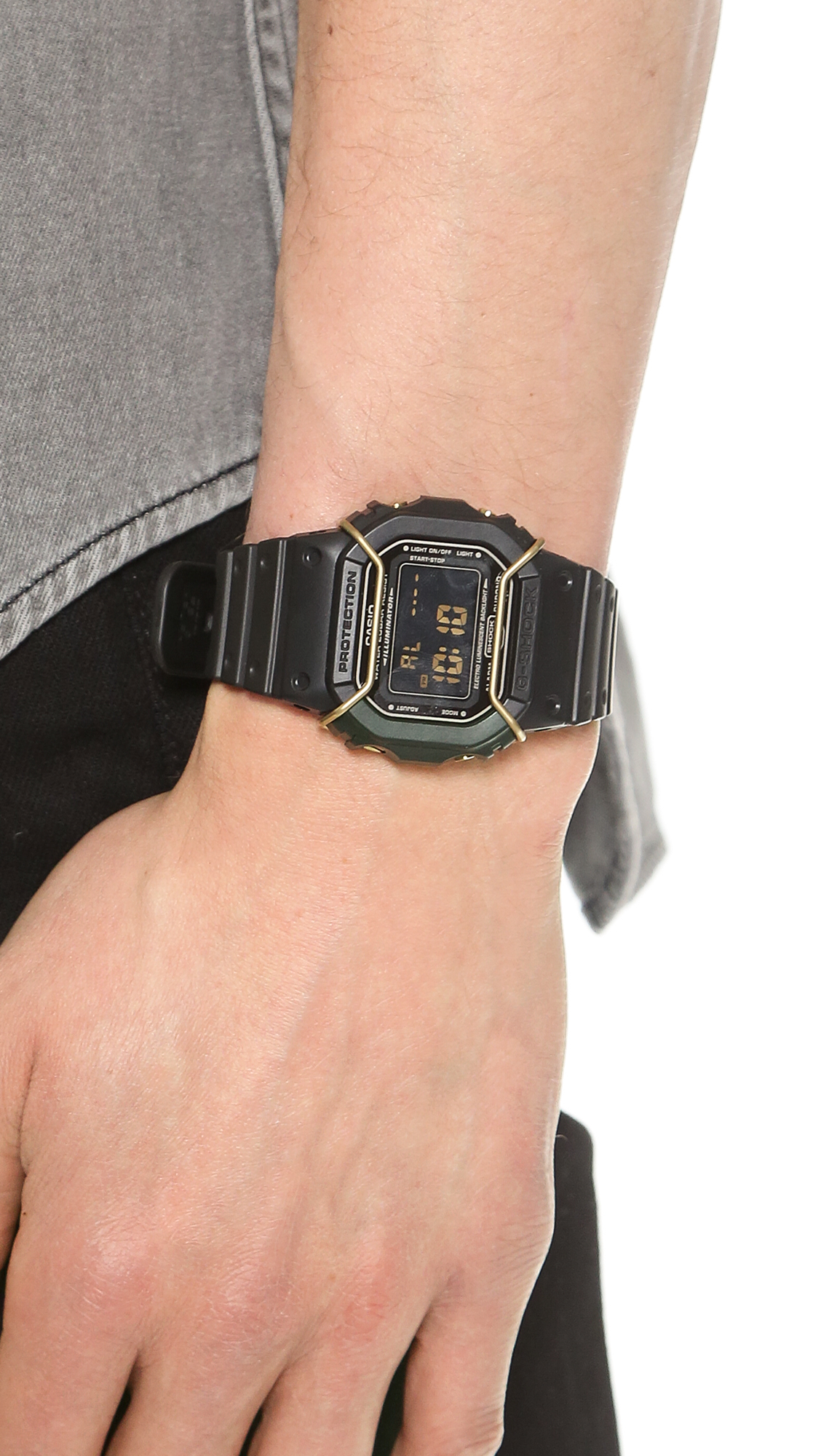 G Shock Dw 5600 90s Protector Watch In Black For Men Lyst G Shock Dw 5600 90s Protector Watch In Black For Men Lyst