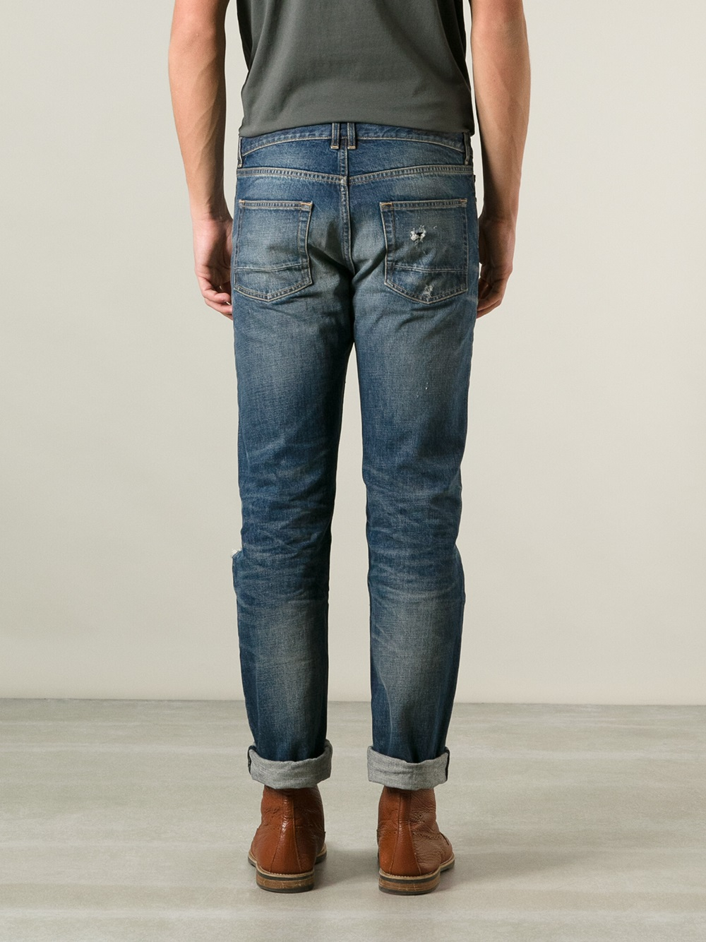 Golden Goose Deluxe Brand Stone Washed Jeans in Blue for Men - Lyst