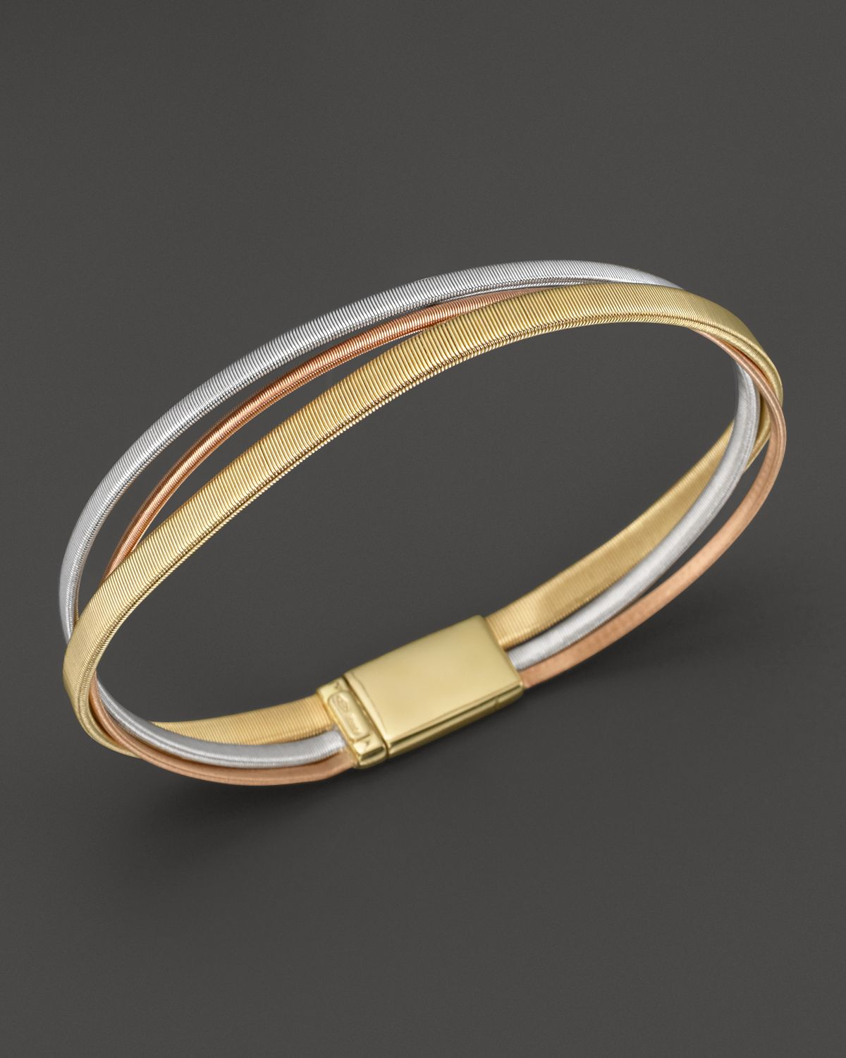 Lyst Marco Bicego White & Rose Gold Goa Bracelet in Metallic