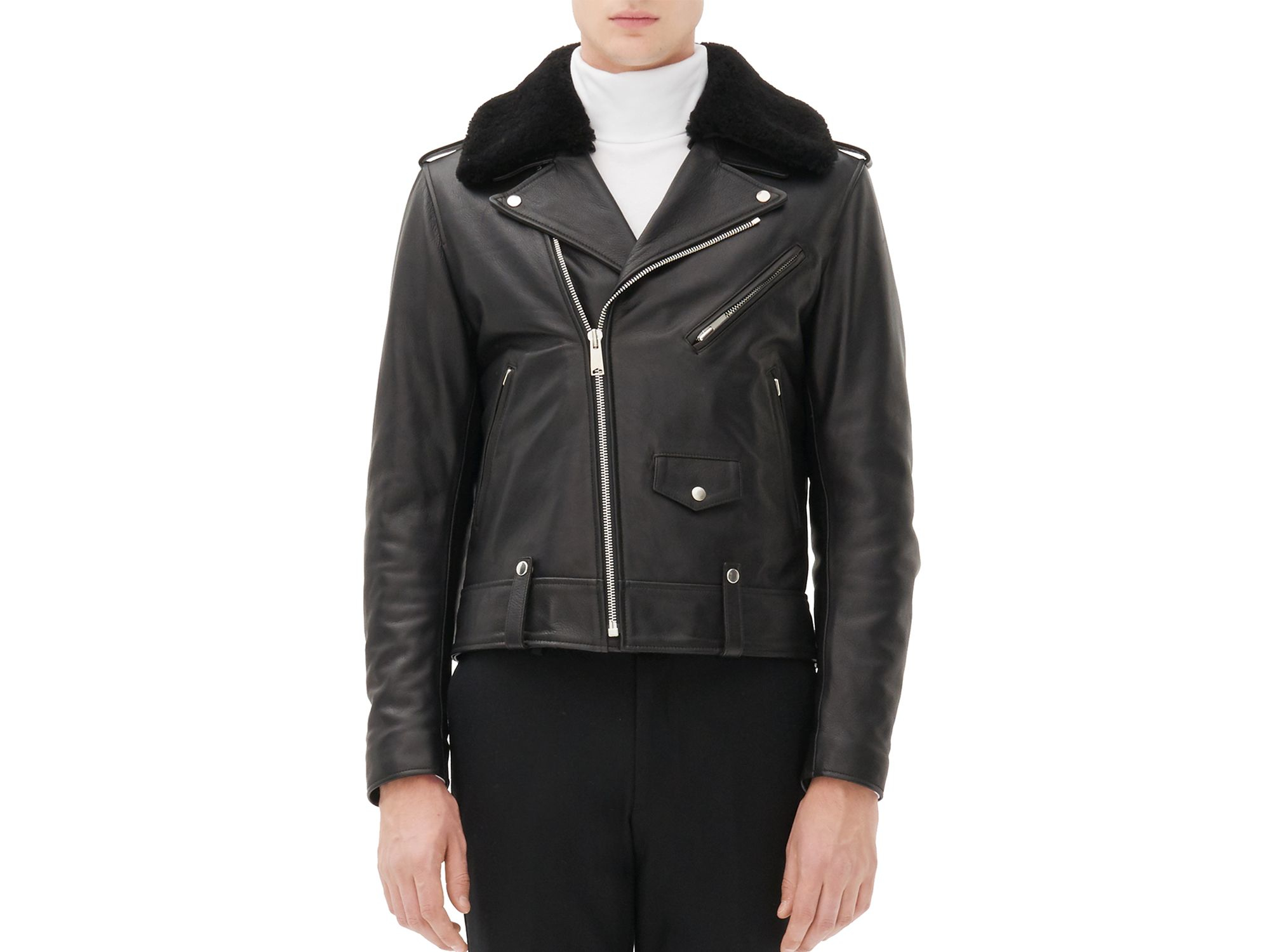 sandro leather jacket