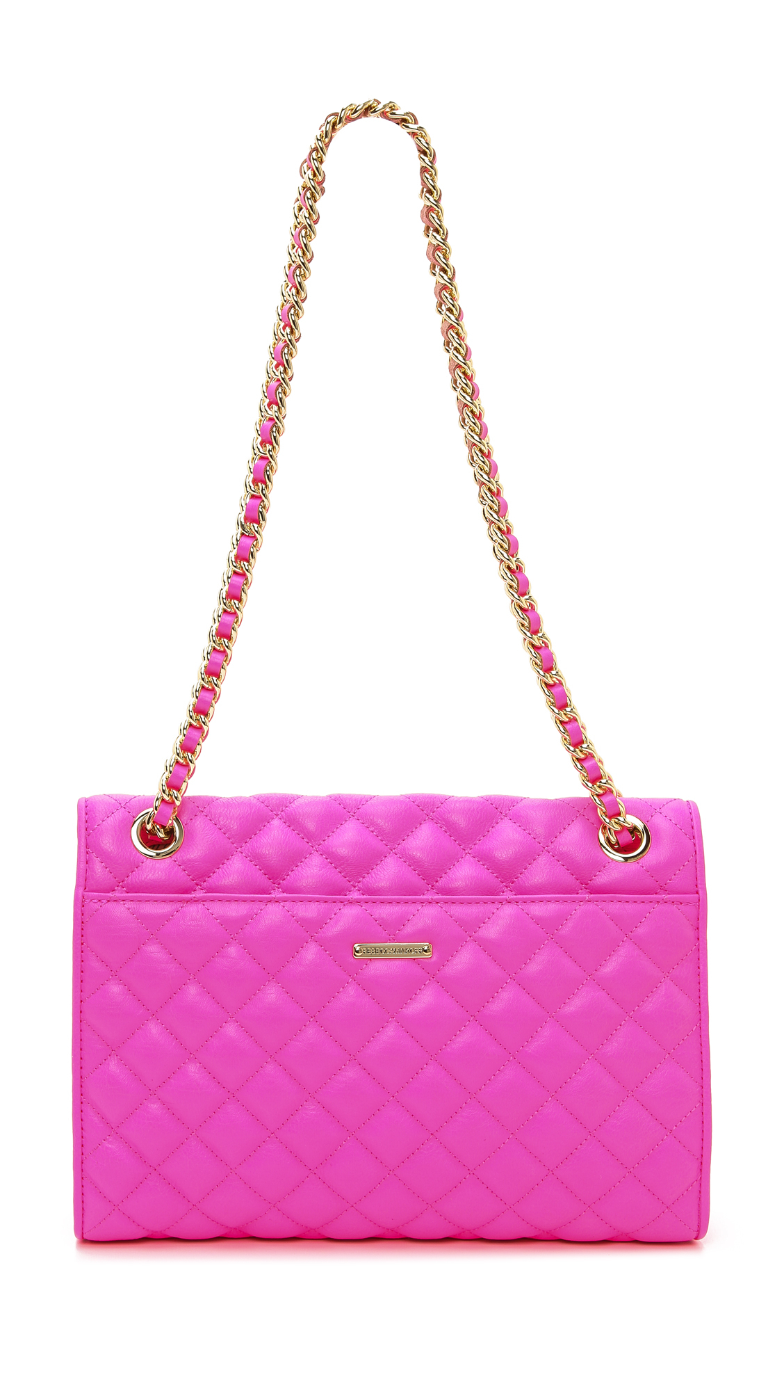 Rebecca minkoff Neon Quilted Affair Bag in Pink | Lyst