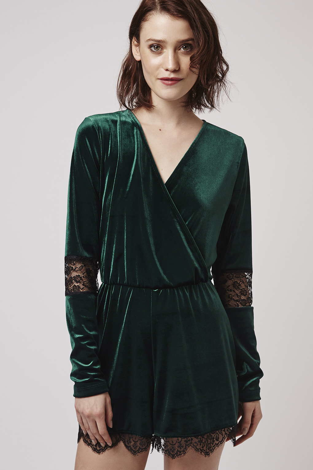 dark green playsuit