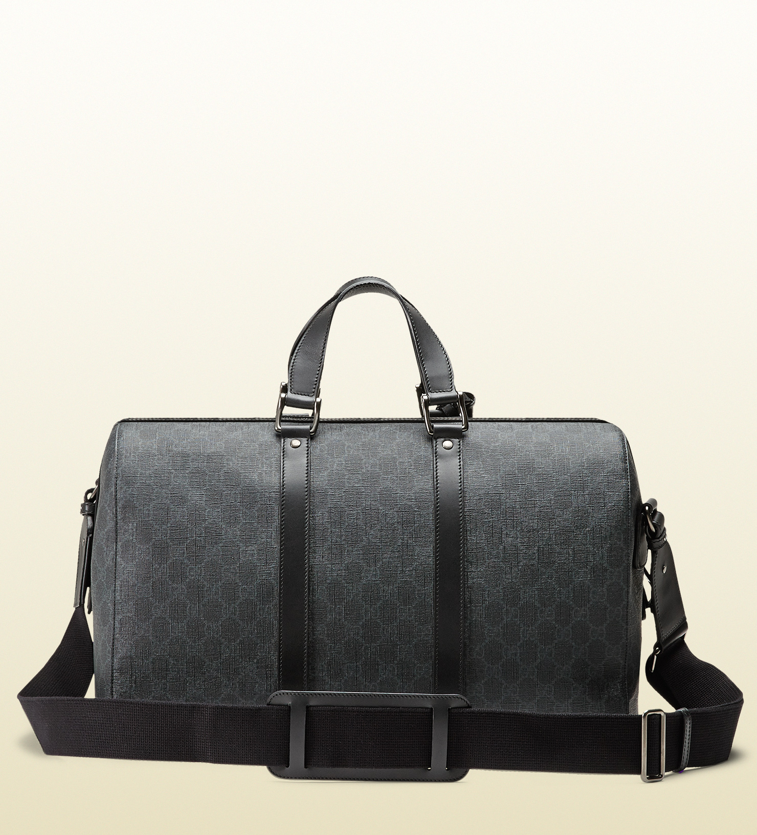 Lyst - Gucci Gg Supreme Canvas Carry-on Duffle Bag in Black for Men