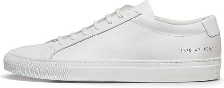 Common Projects White Original Achilles Low Sneakers in White for Men ...