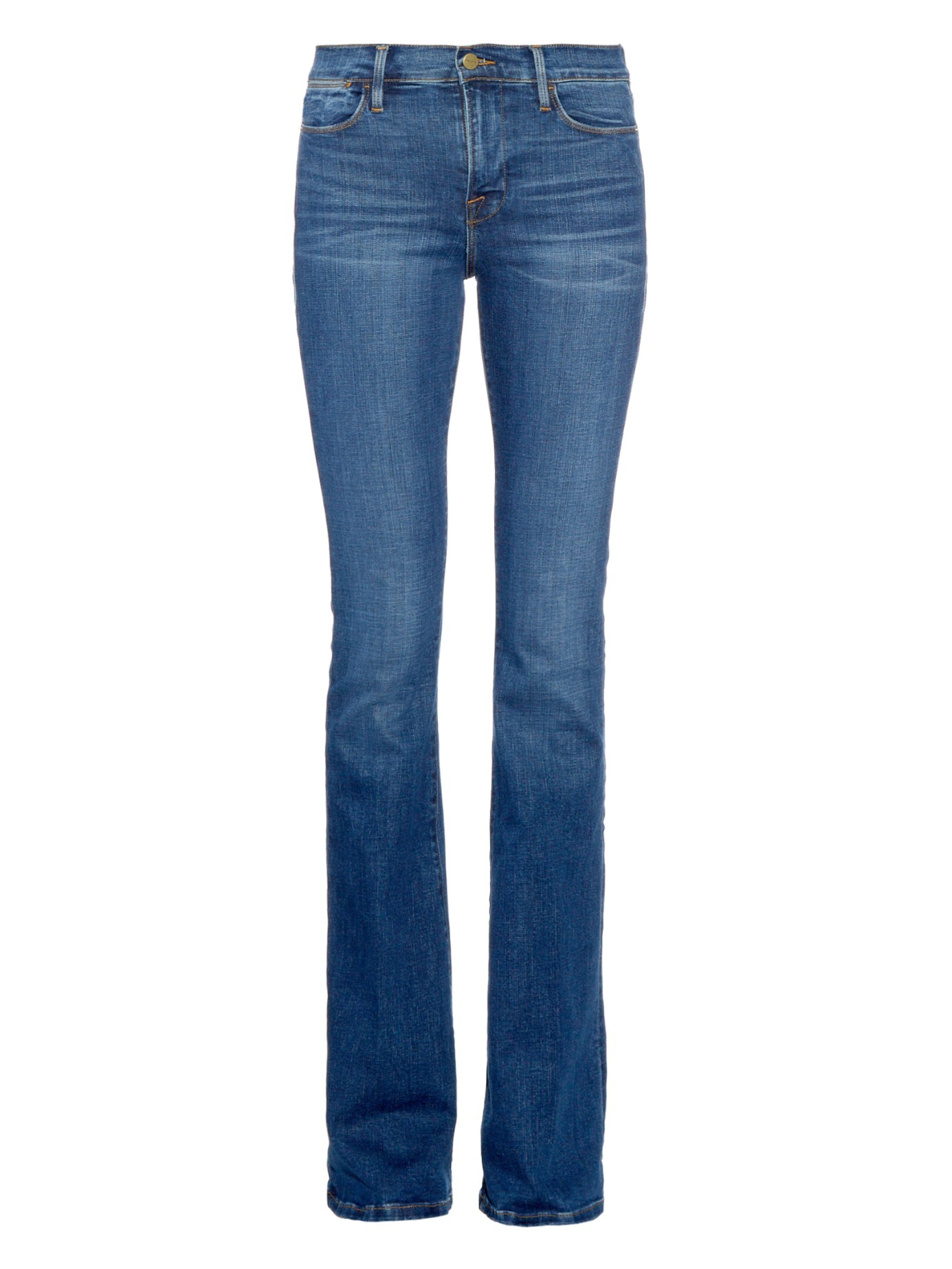 FRAME Denim Le High Flare High-rise Jeans in Indigo (Blue) - Lyst