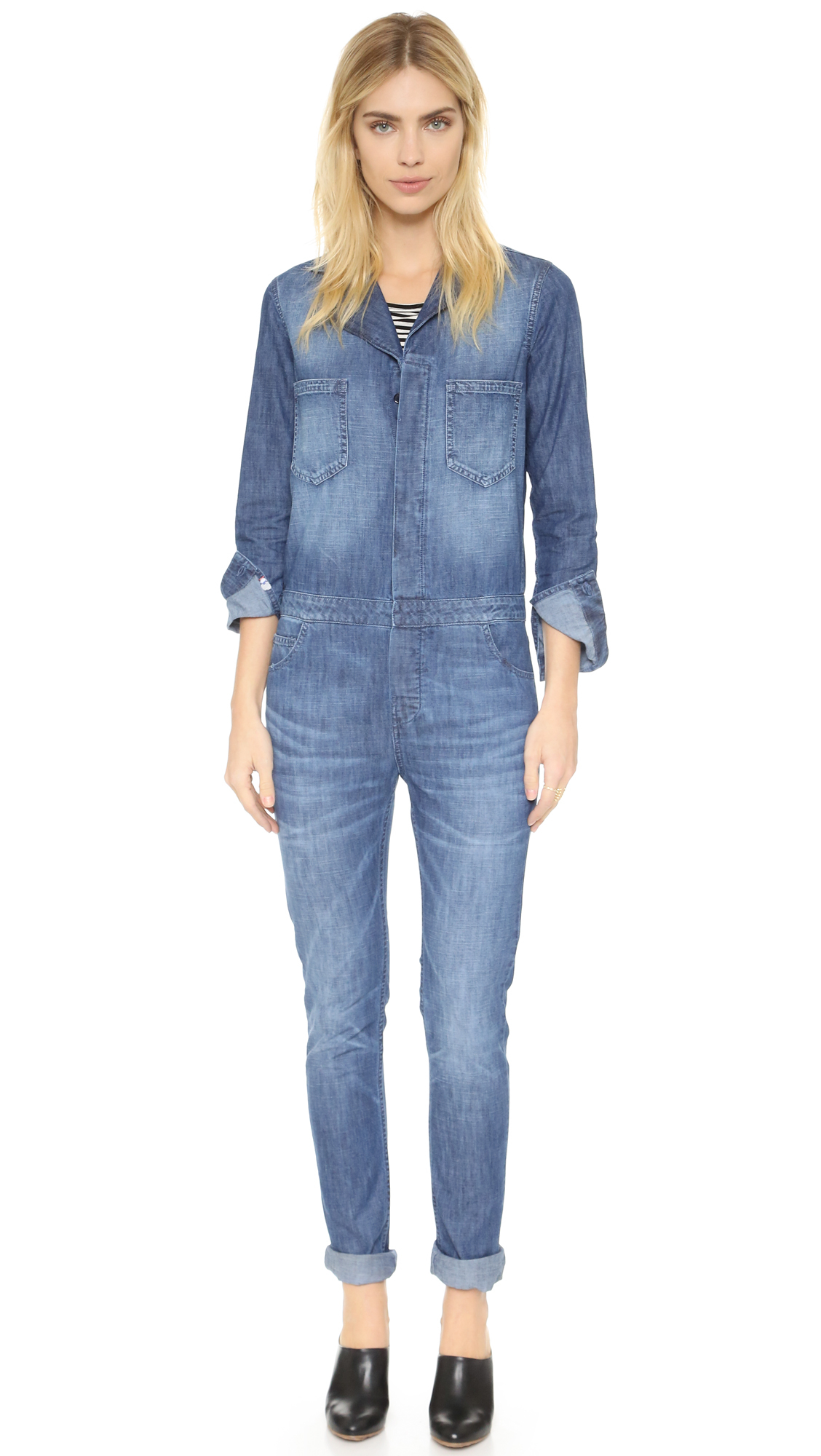 etienne marcel denim jumpsuit