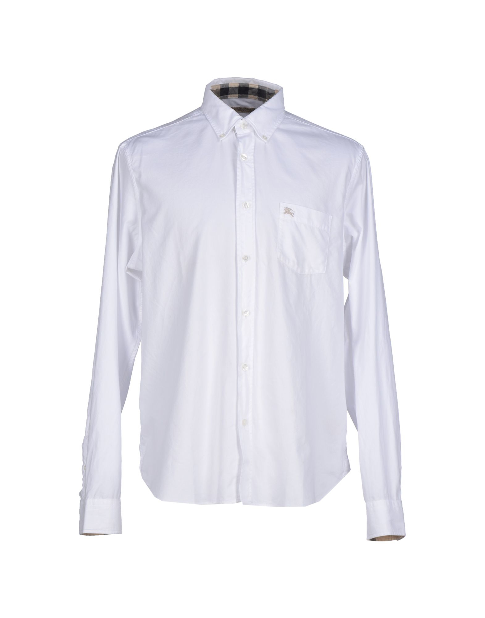 mens burberry shirt white