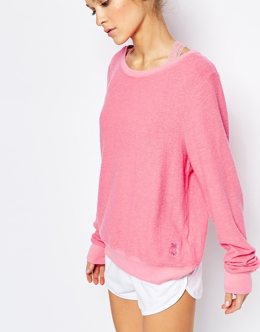 baggy pink jumper