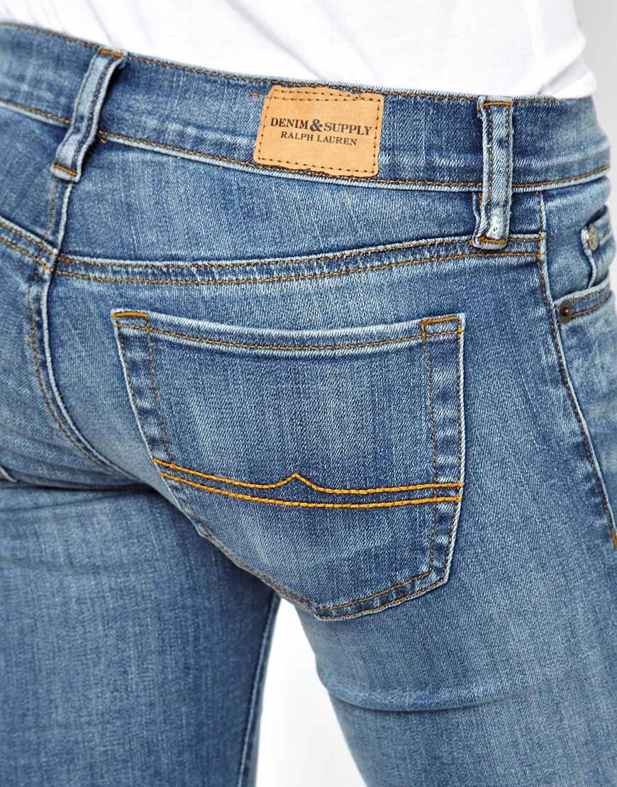 Ralph Lauren Super Skinny Jeans In Jackson Wash in Blue - Lyst