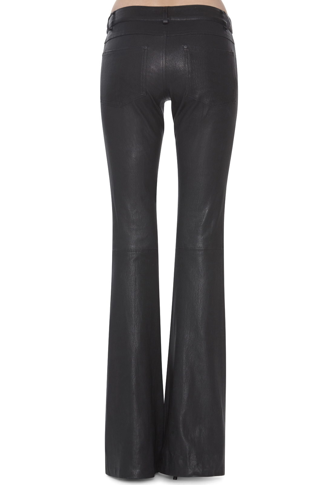 Alice + Olivia Leather Bell Pant in 