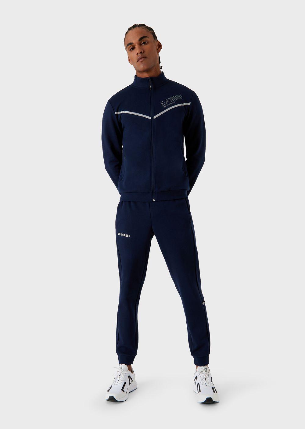EA7 Dynamic Athlete Tracksuit In Natural Ventus7 Technical Fabric in Blue  for Men | Lyst