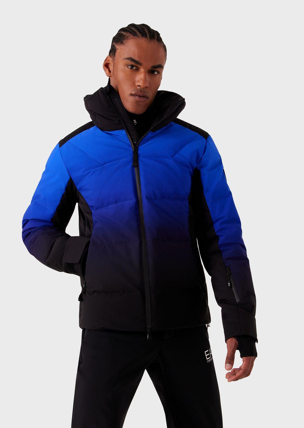 EA7 Technicalfabric Ski Jacket In Protectum7 Technical Fabric in Blue