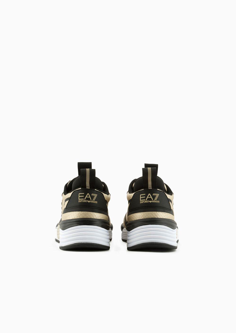 EA7 Ace Runner Python Sneakers in Metallic | Lyst
