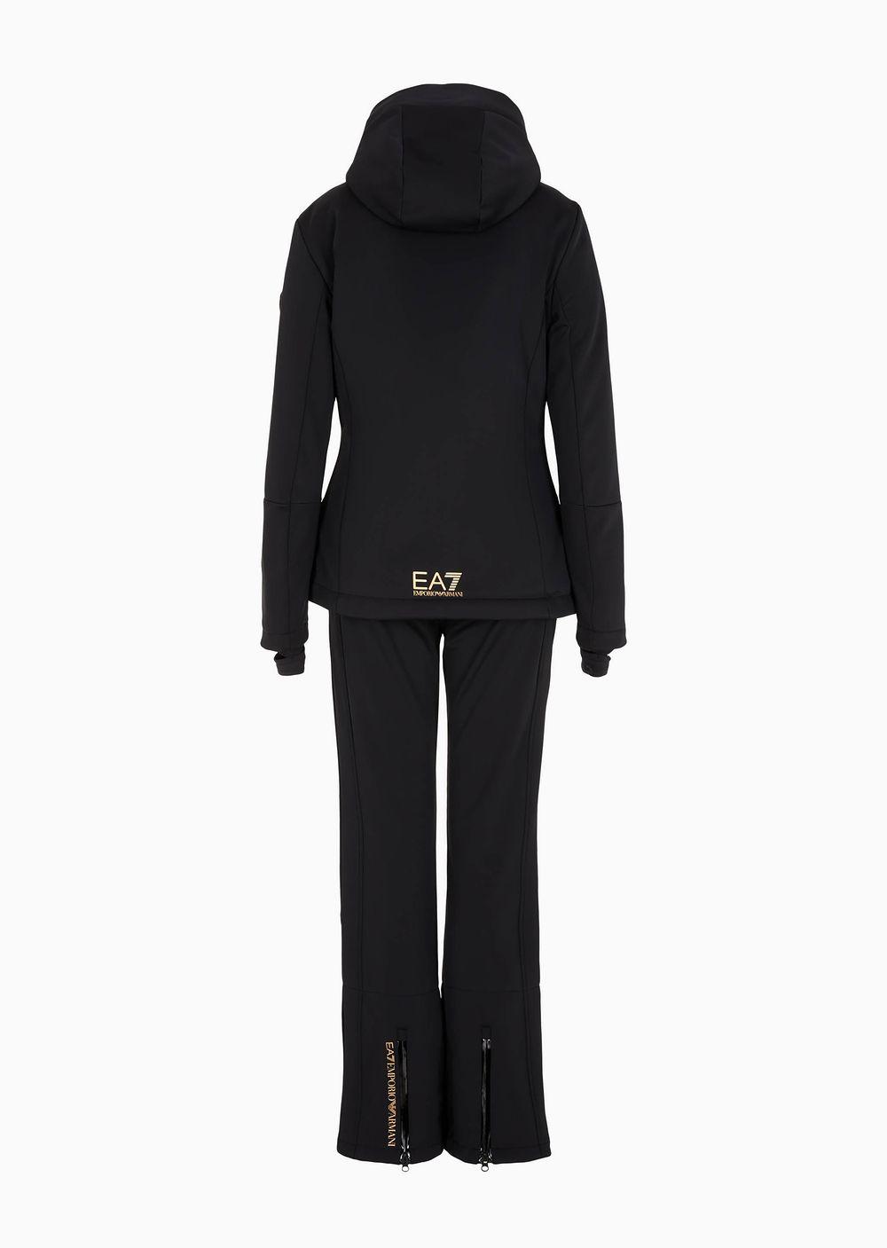 EA7 Padded Technical Ski Suit in Black Lyst UK