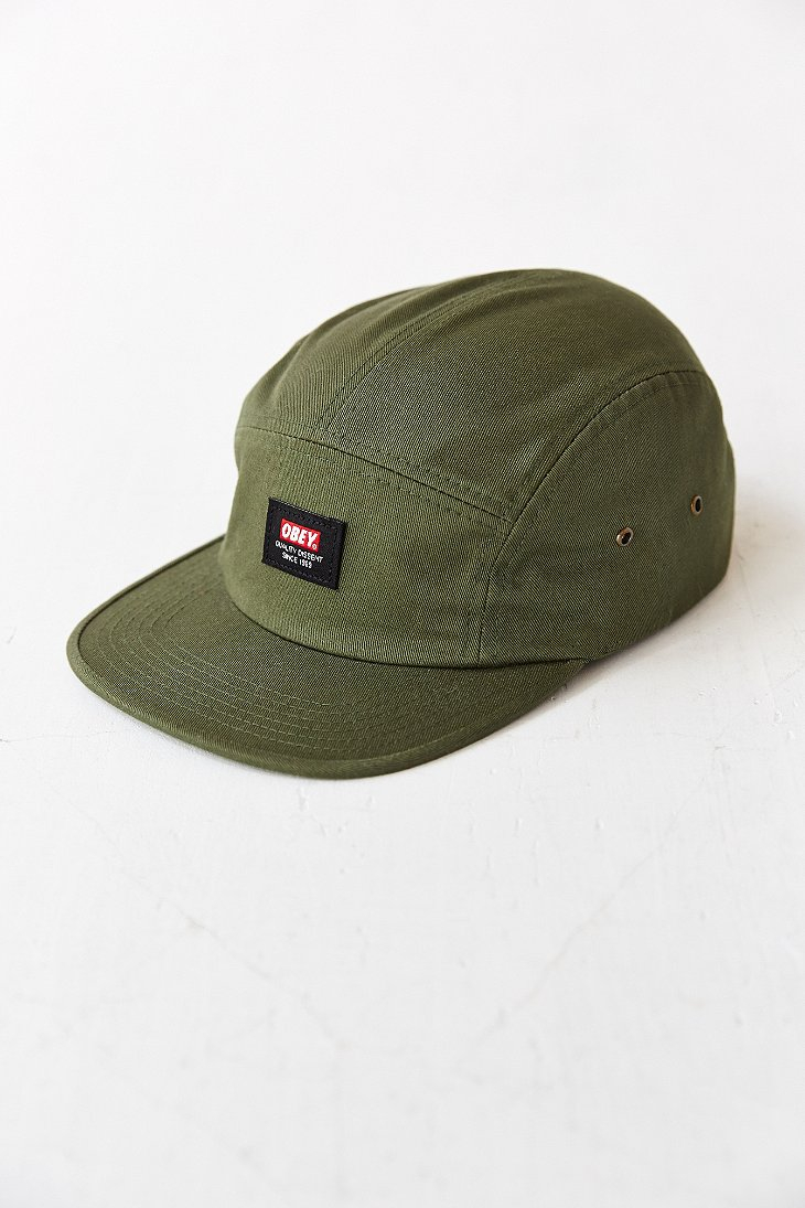 Obey Sarge 5-Panel Hat in Olive (Green 