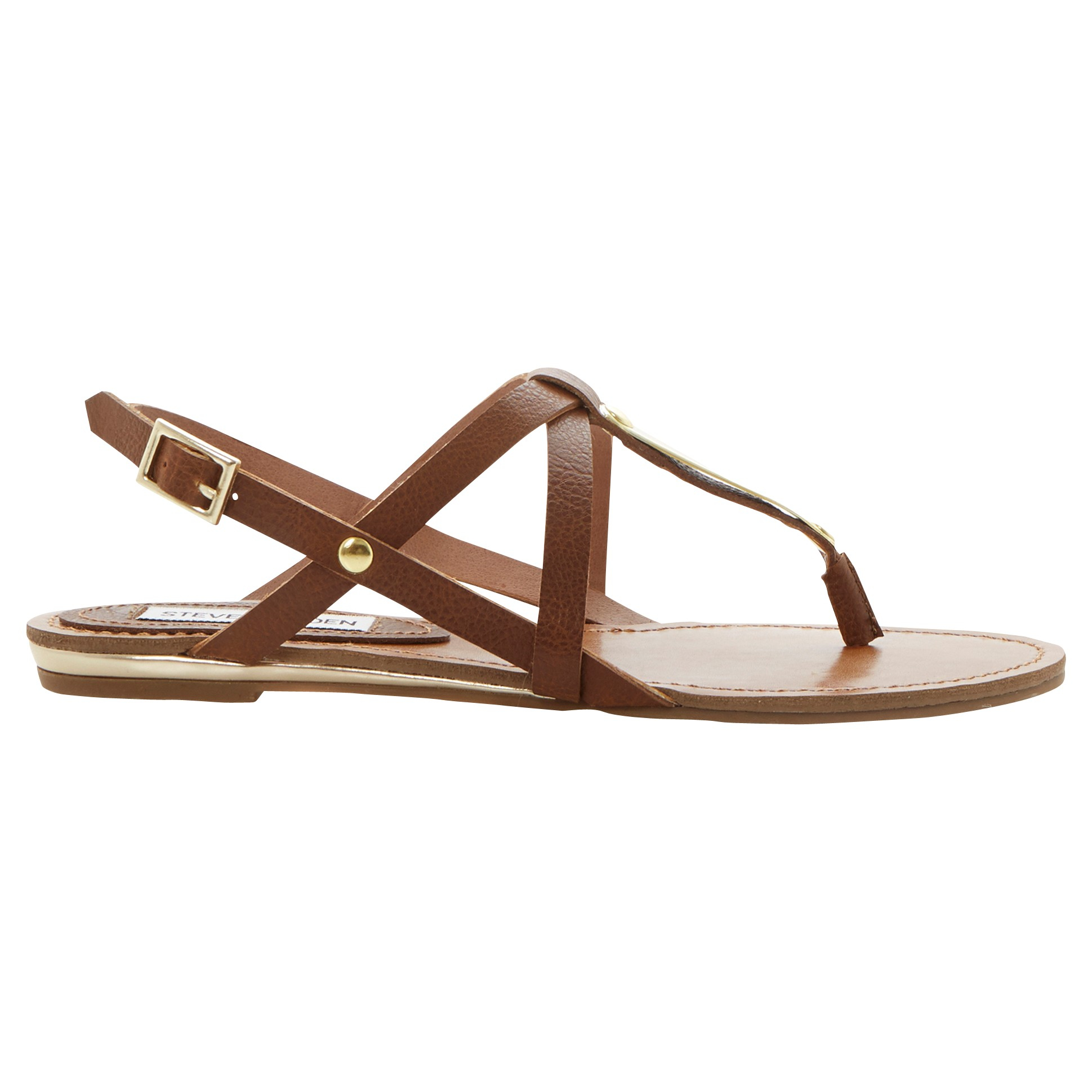 steve madden brown sandals steve madden junyaa flat sandals in brown lyst steve madden brown sandals steve madden junyaa flat sandals in brown lyst
