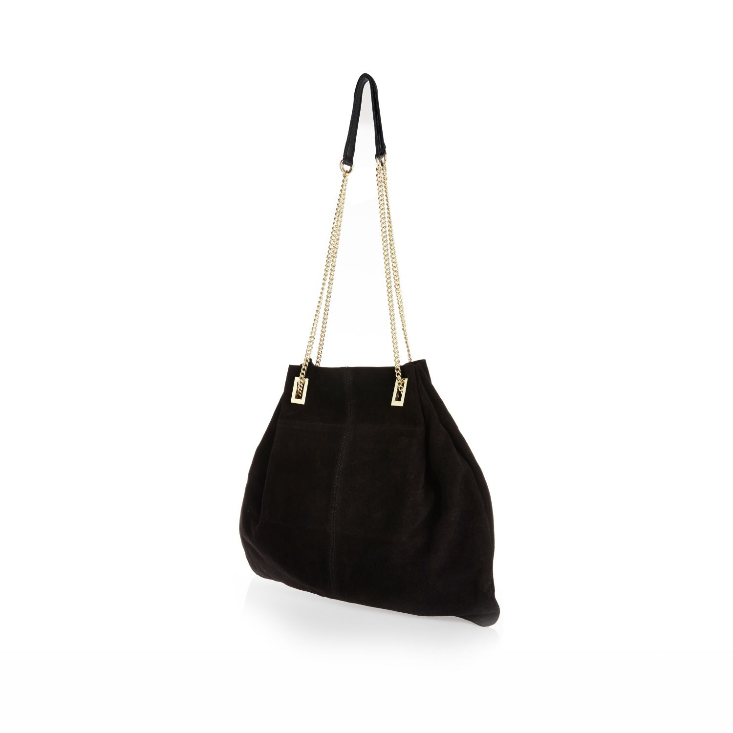 black bag with chain handle