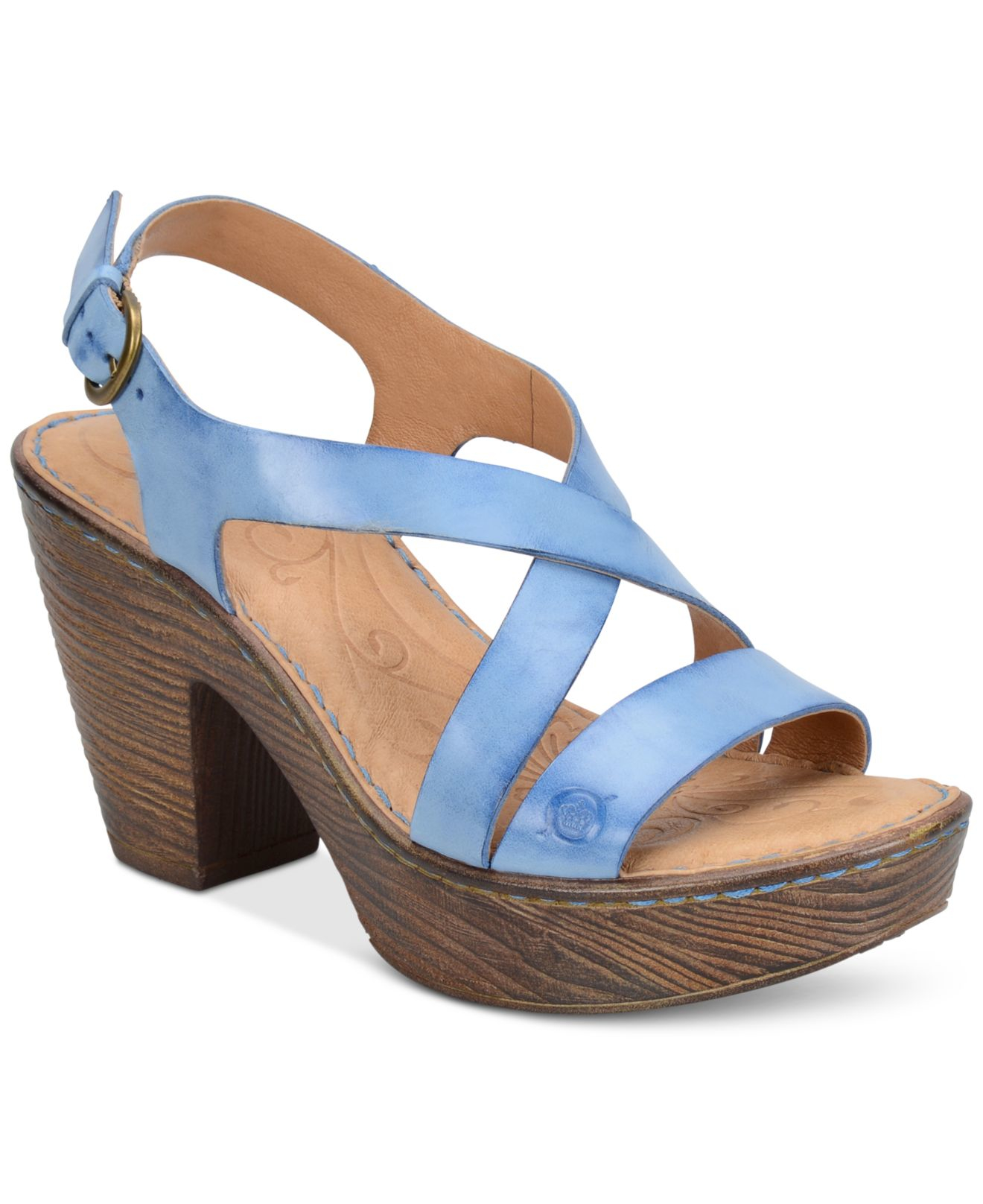 born blue sandals