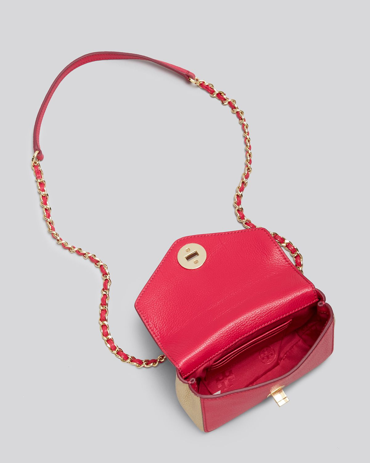 Tory Burch Mini Bag - Kira Chain in Carnation Red/Gold (Red) - Lyst