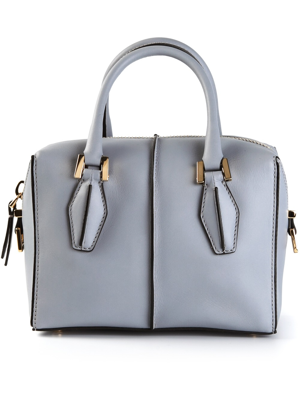 Tod's Mini Dbag Shoulder Bag in Grey (Gray) - Lyst