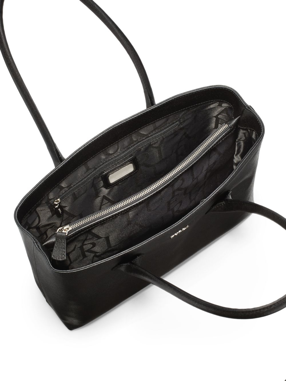 Furla Martha Saffiano Leather Classic Tote in Onyx (Black) Lyst