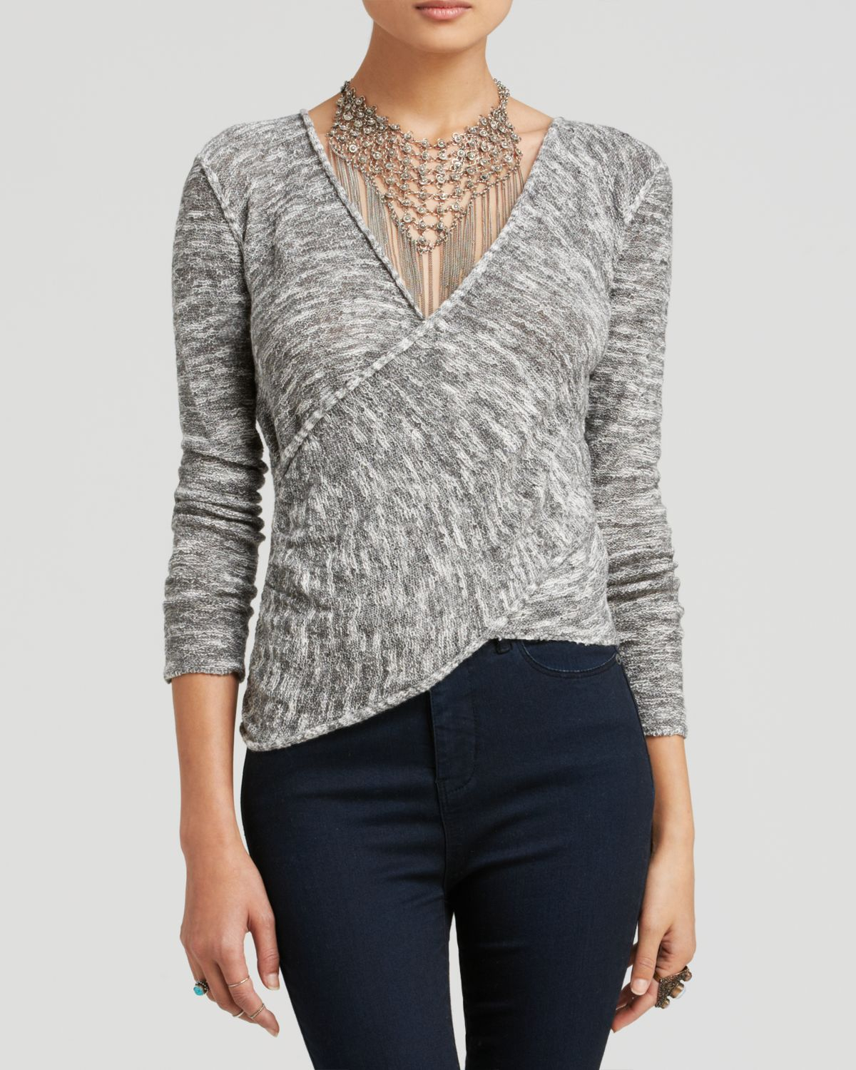 free people wrap sweater