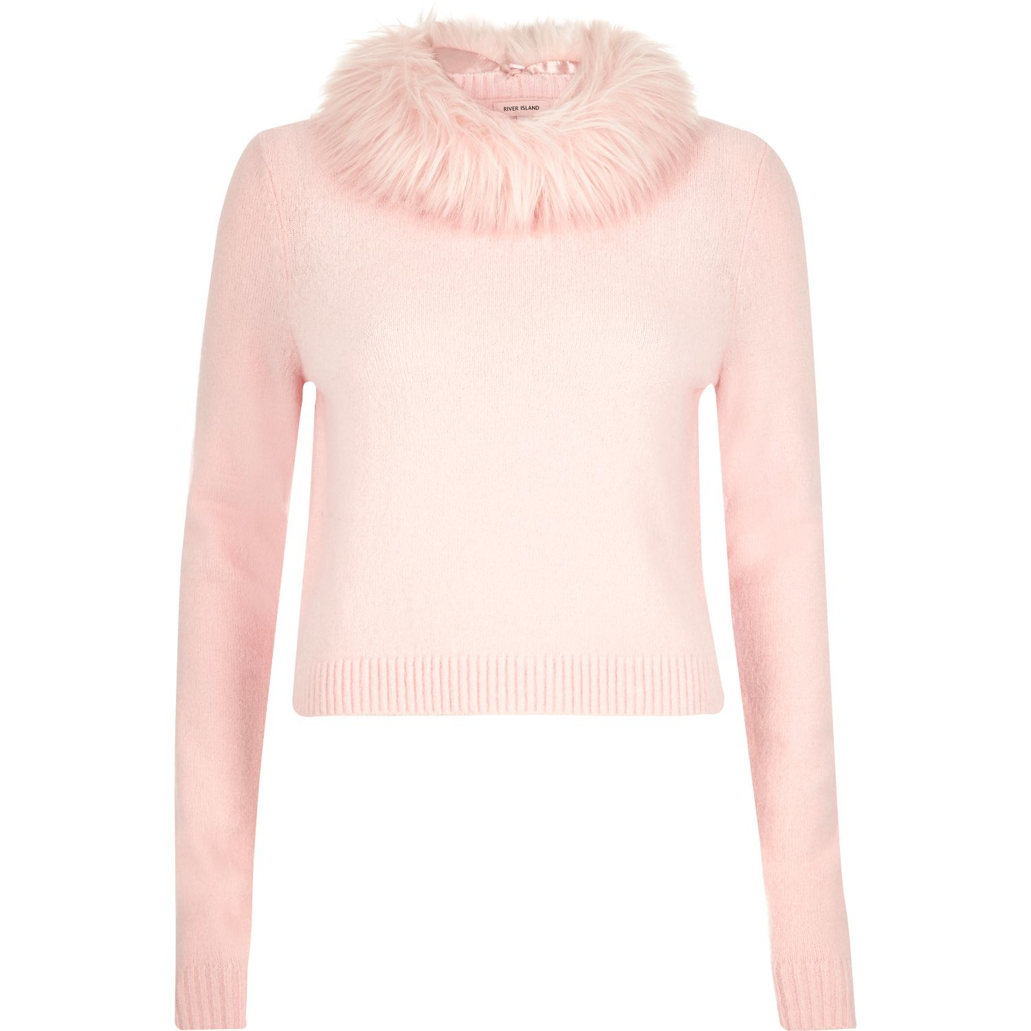faux collar sweater