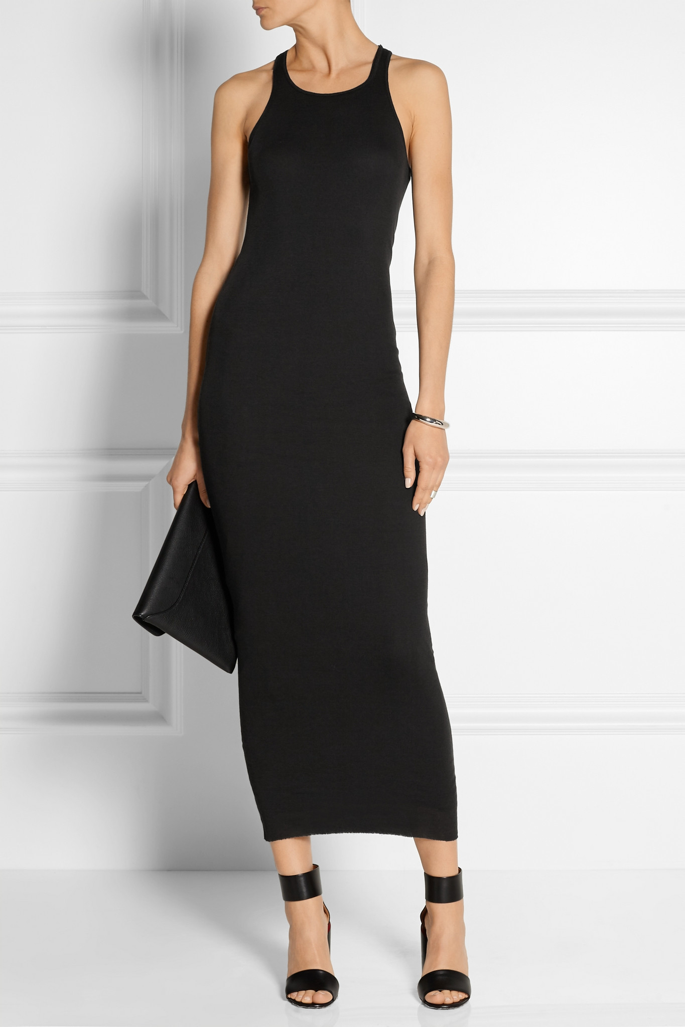 Rick Owens Cotton-jersey Maxi Dress in ...