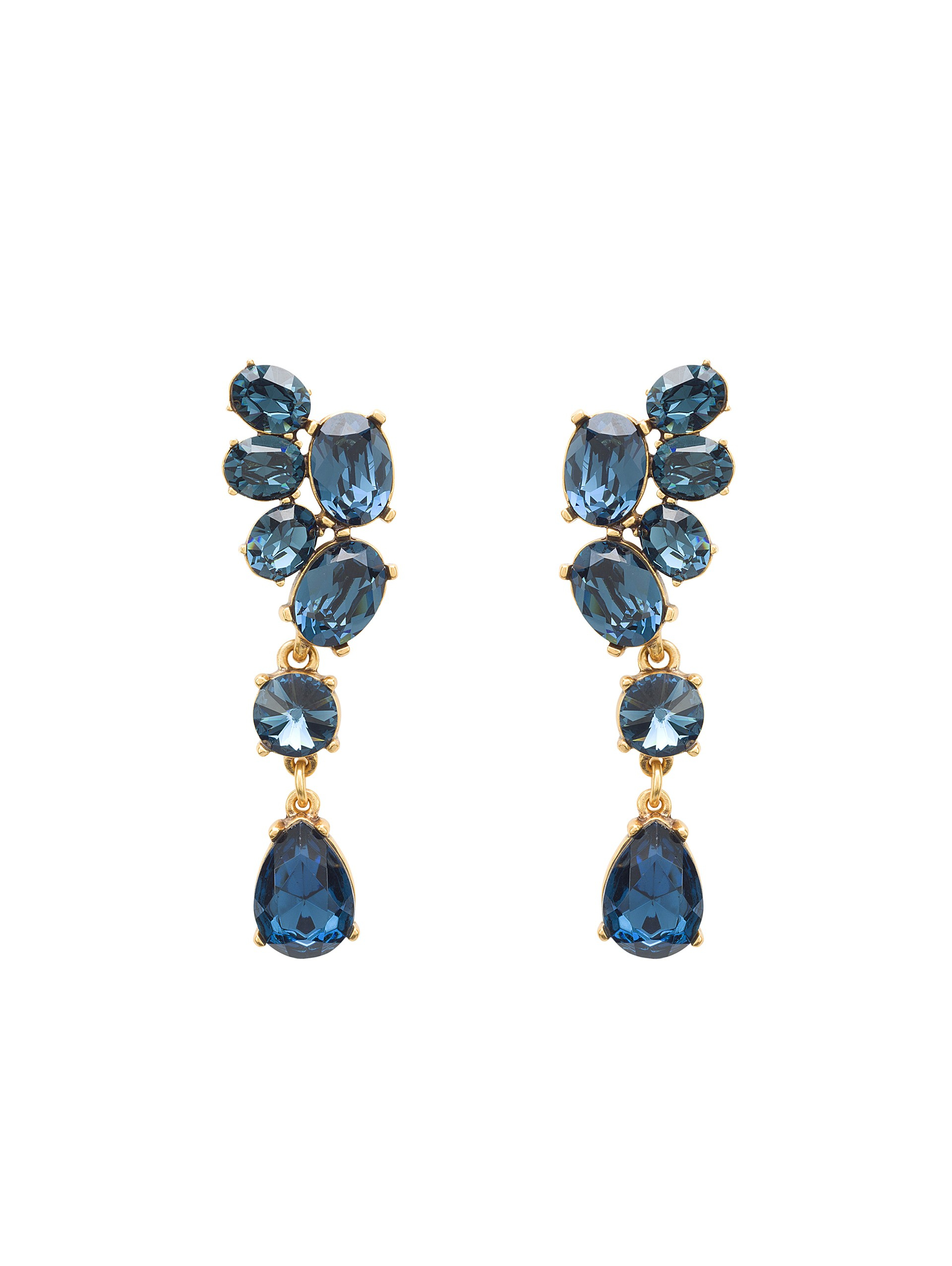 Swarovski crystal hot sale asymmetrical earrings