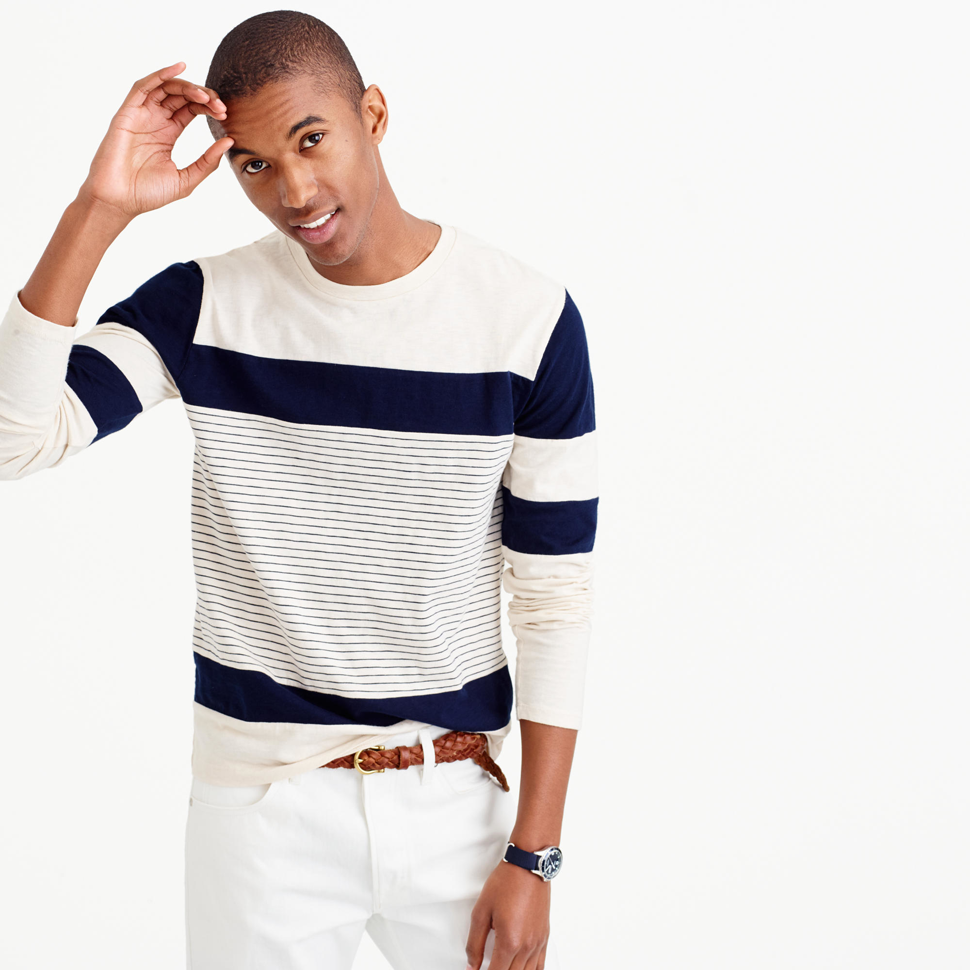 J crew long sleeve tee mens Clearance