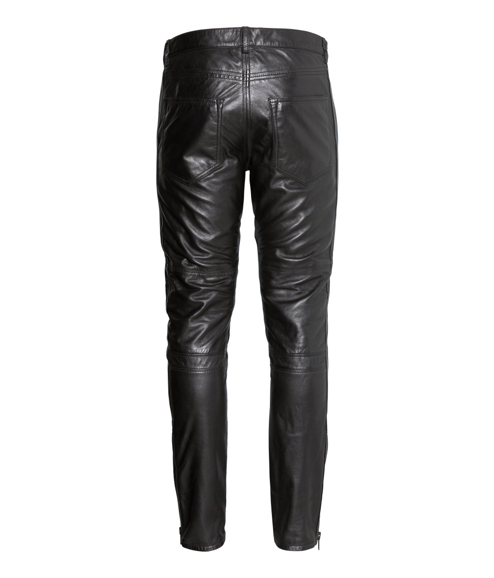 leather pants mens h&m