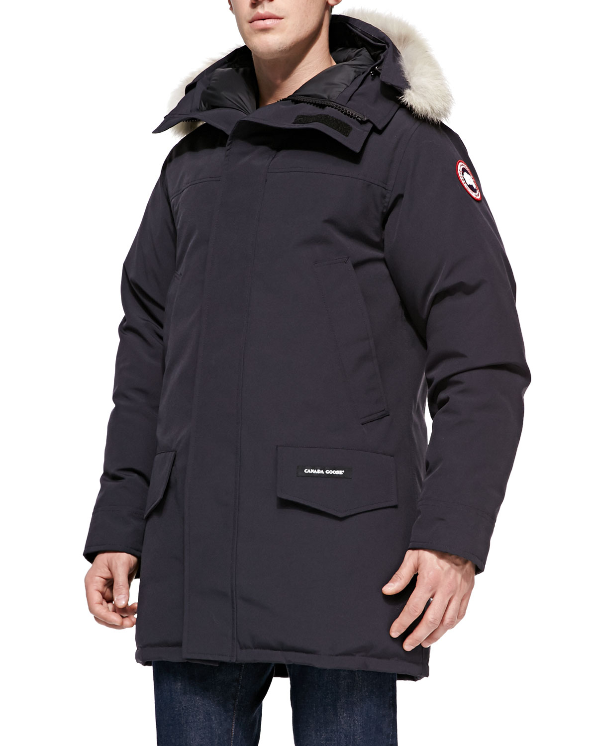 Canada Goose Langford Arctic-Tech Parka Jacket With Fur Hood in Blue ...