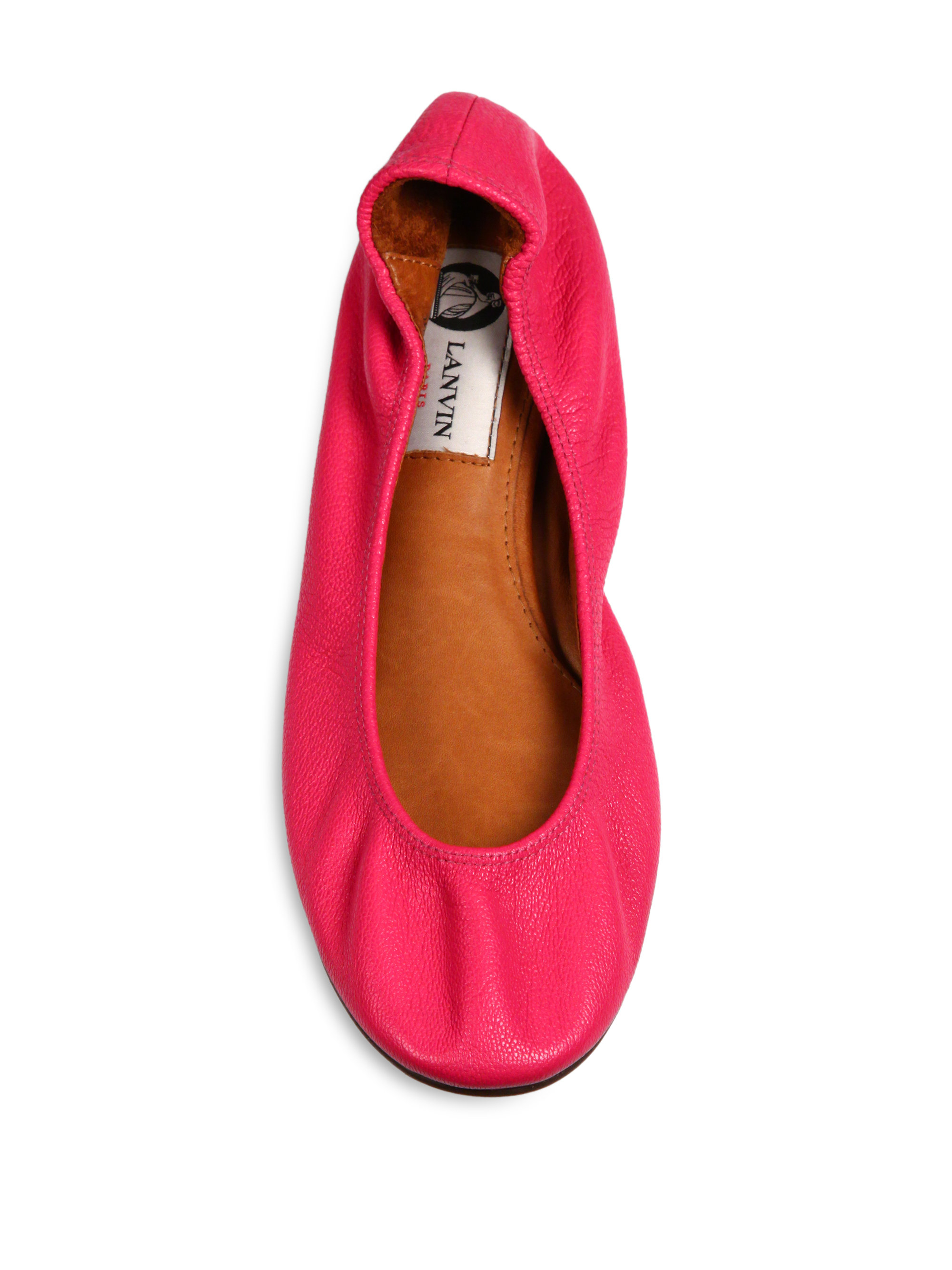 hot pink pointed toe flats