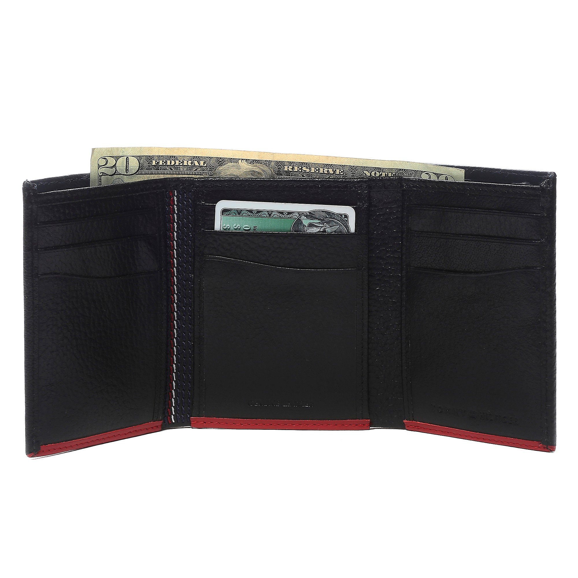 Tommy hilfiger Trifold Wallet in Black for Men | Lyst