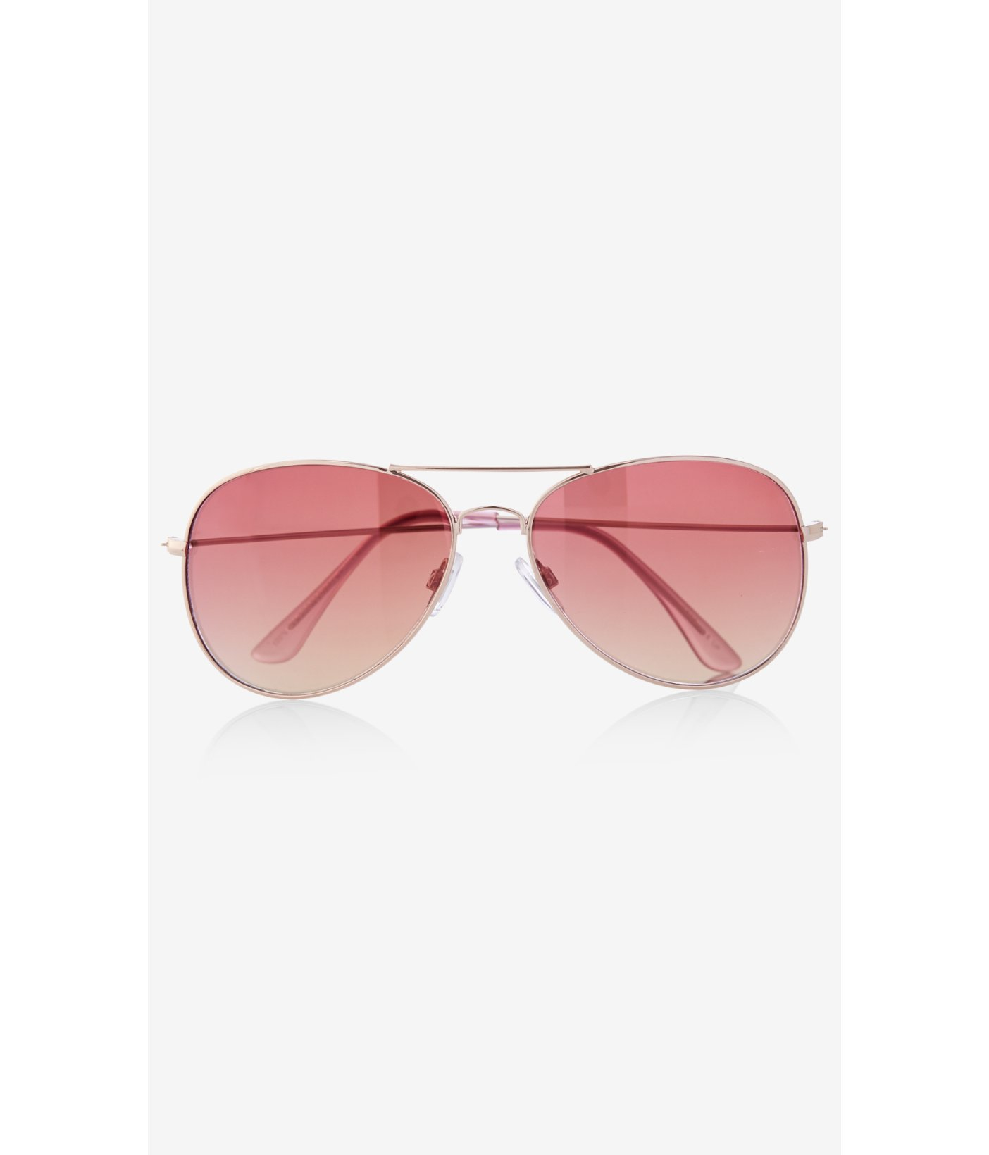 express pink flair mirrored rose lens aviator sunglasses pink product 1 204544272 normal