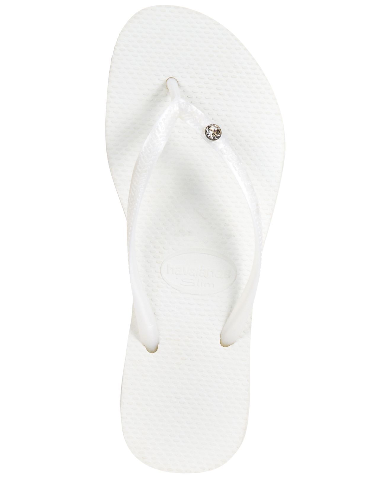white havaianas with crystals