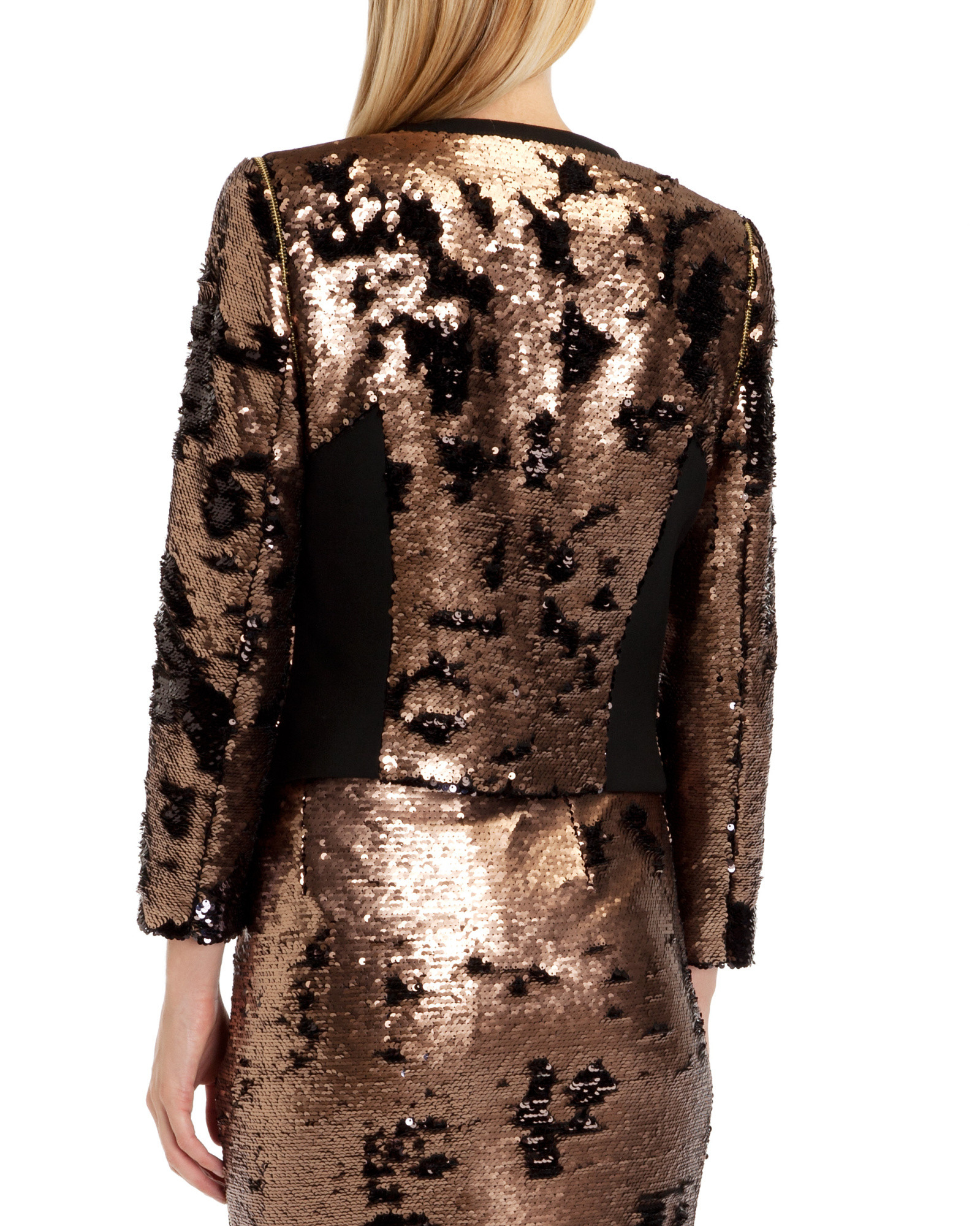 bronze sequin jacket
