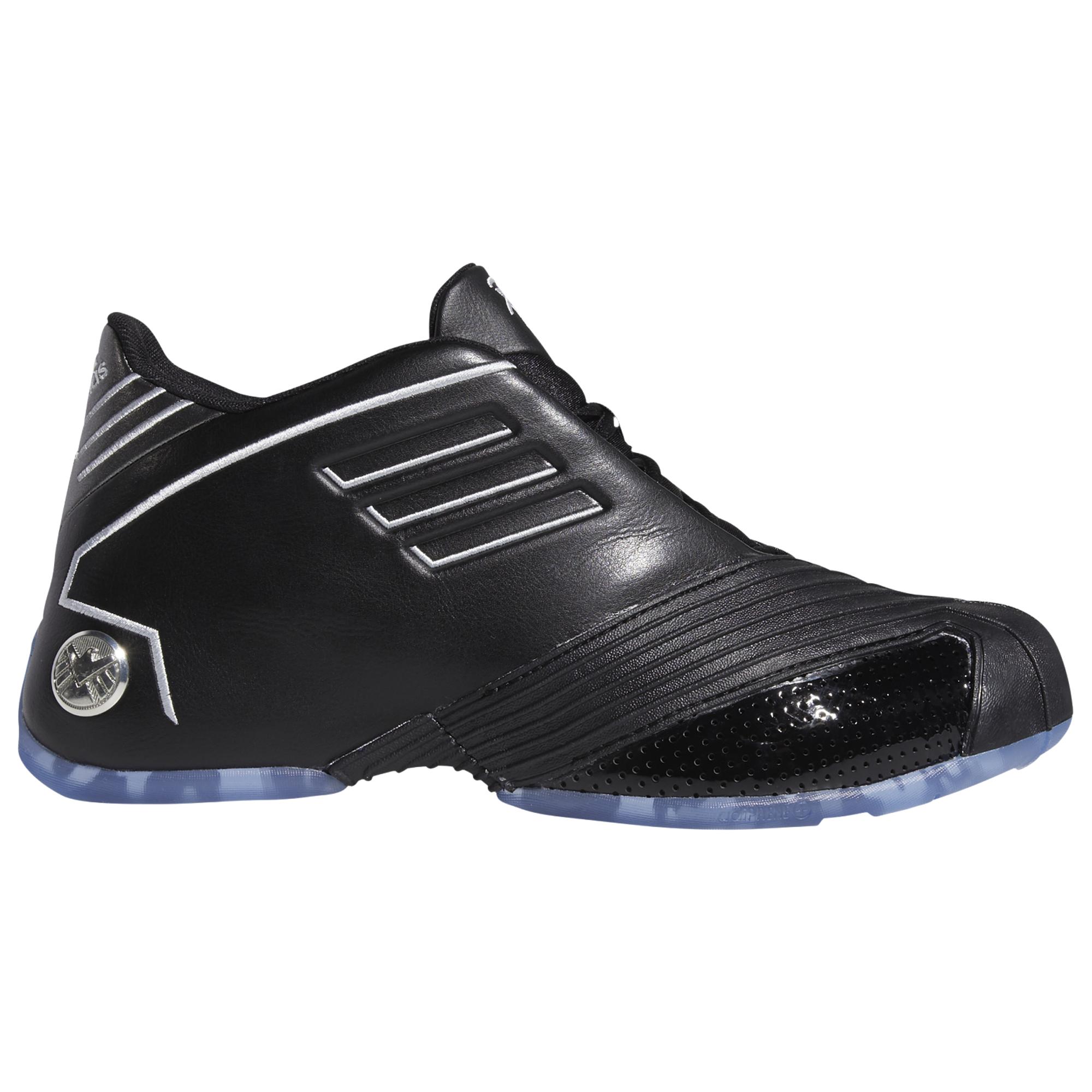 adidas Leather Tmac 1 Basketball Shoes in Black/Silver (Black) for Men |  Lyst
