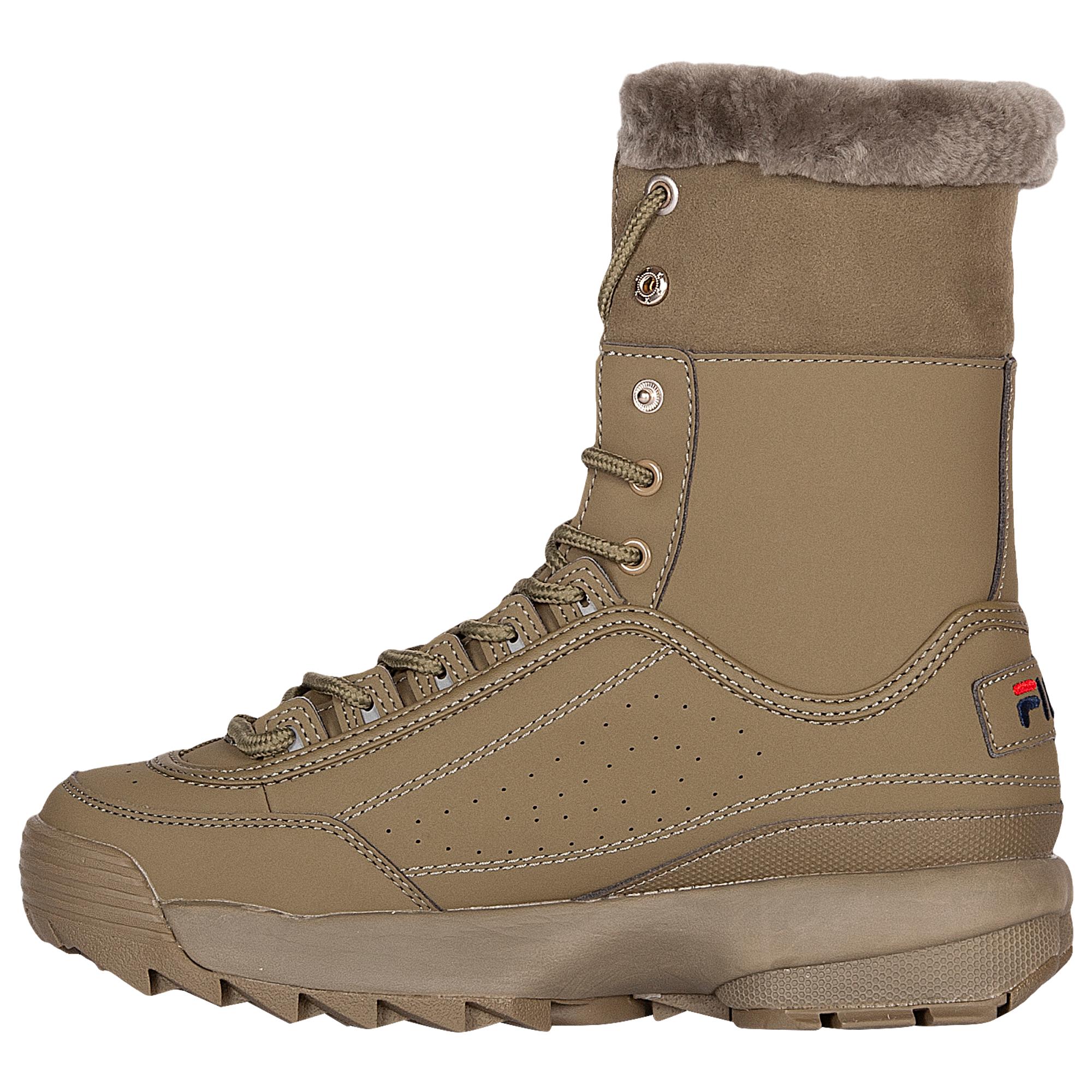 army green fila boots