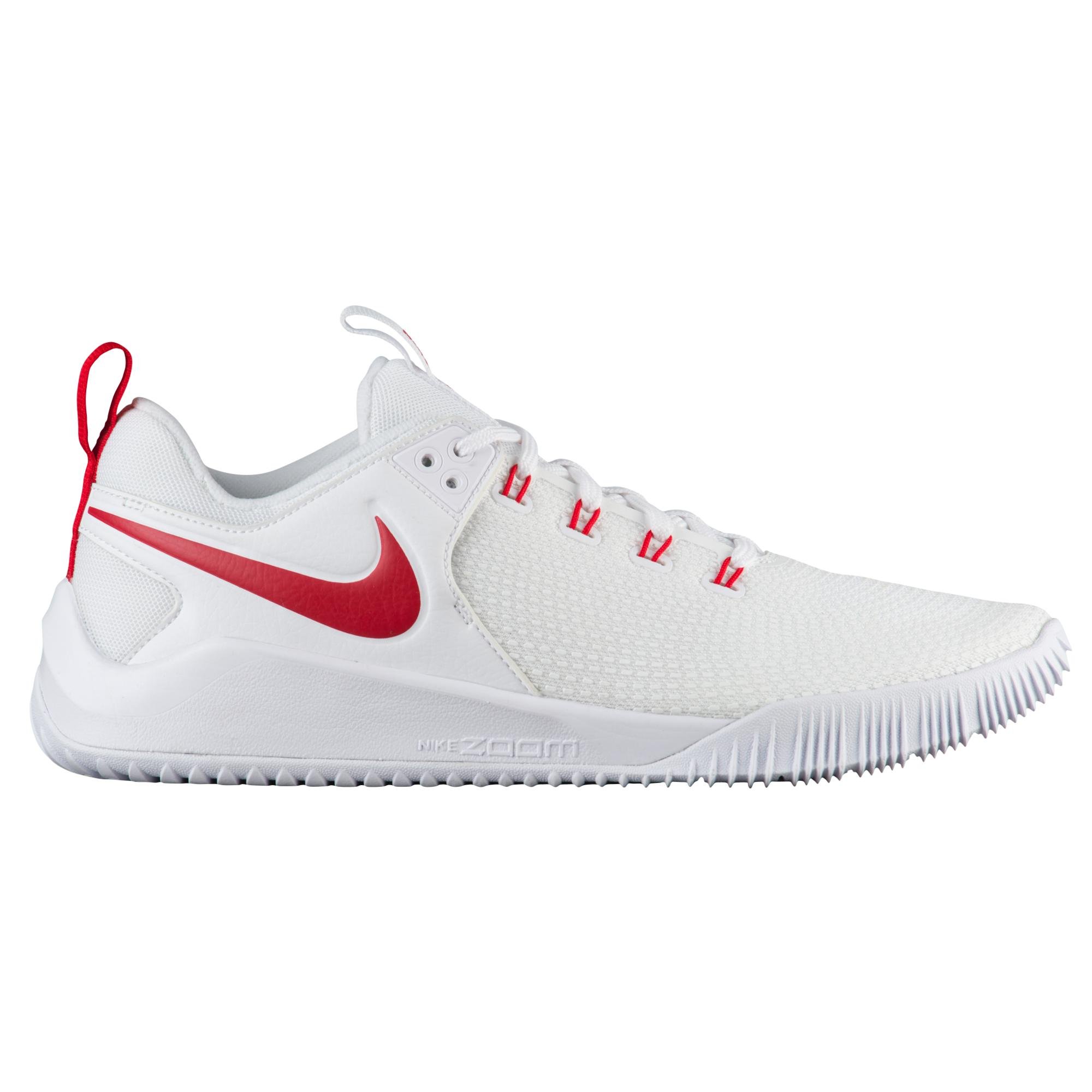 Nike Rubber Zoom Hyperace 2 Volleyball Shoes in White/University Red ...