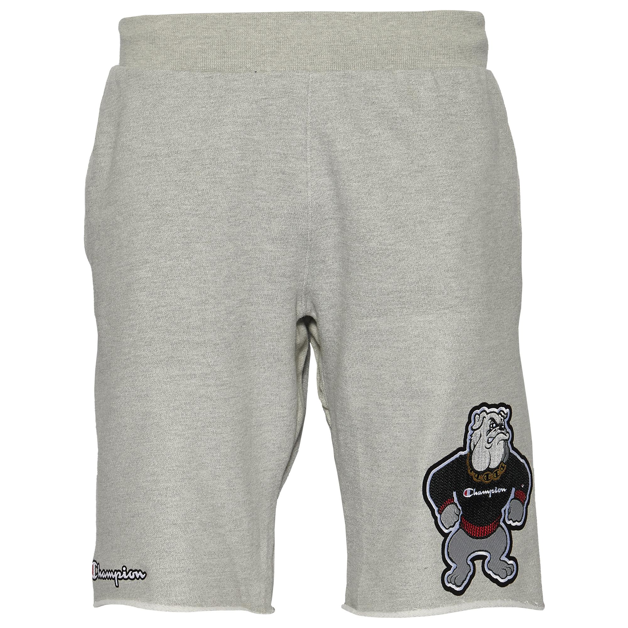 Champion Cotton Mascot Shorts in Grey 