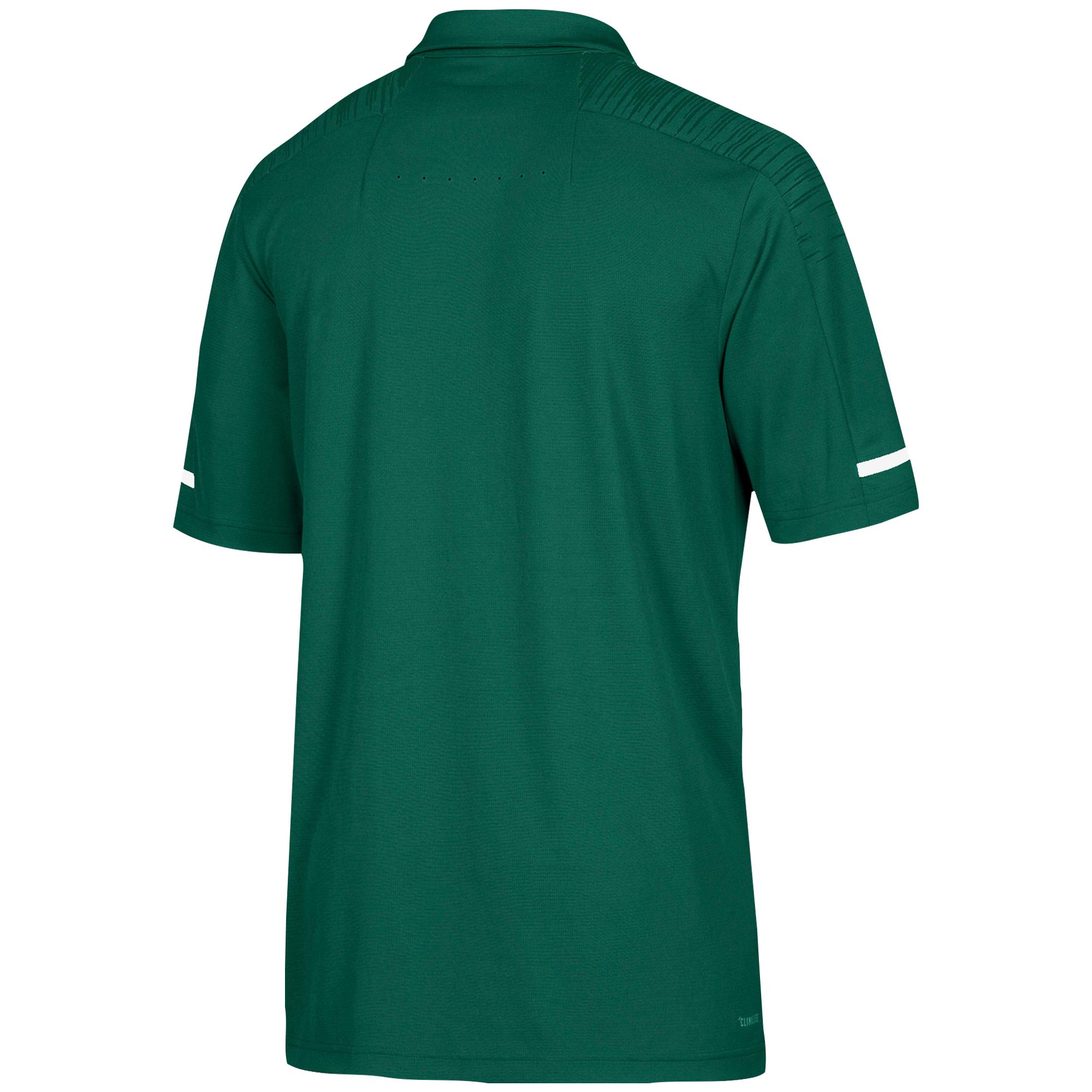 adidas Synthetic Team Iconic Coaches Polo Shirt in Dark Green/White