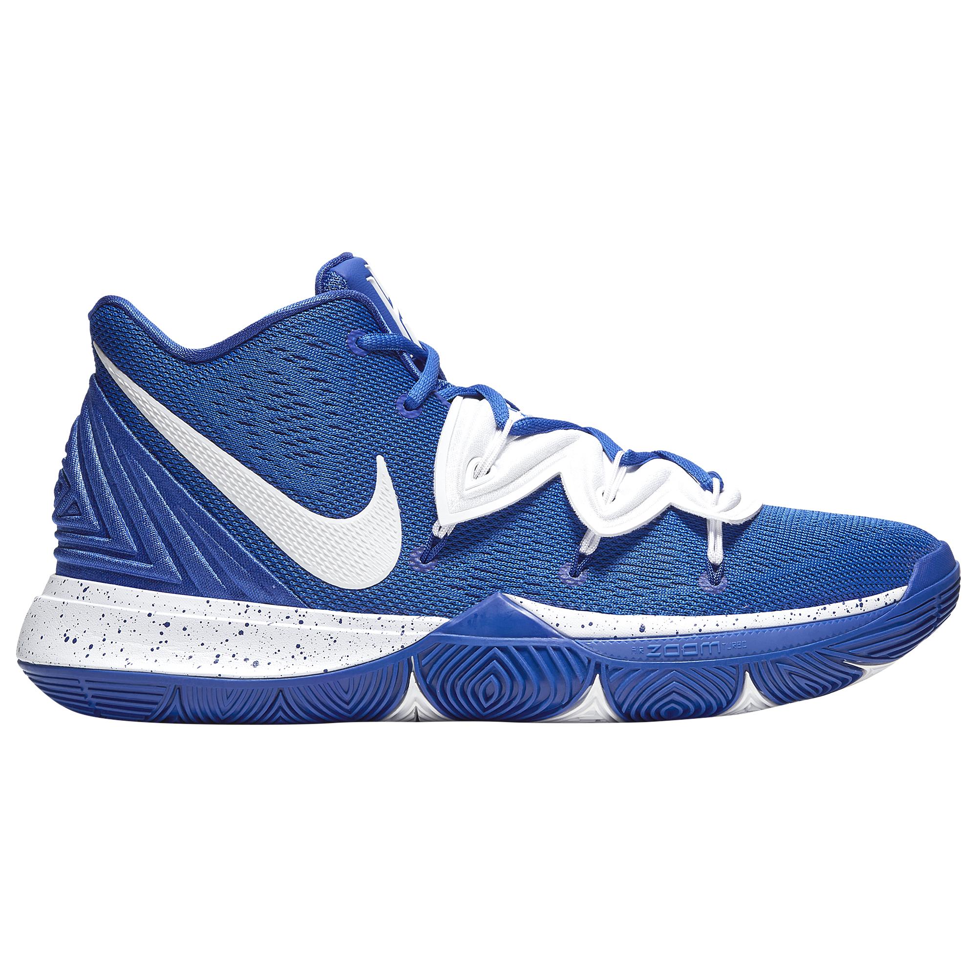 kyrie 5 blue and white