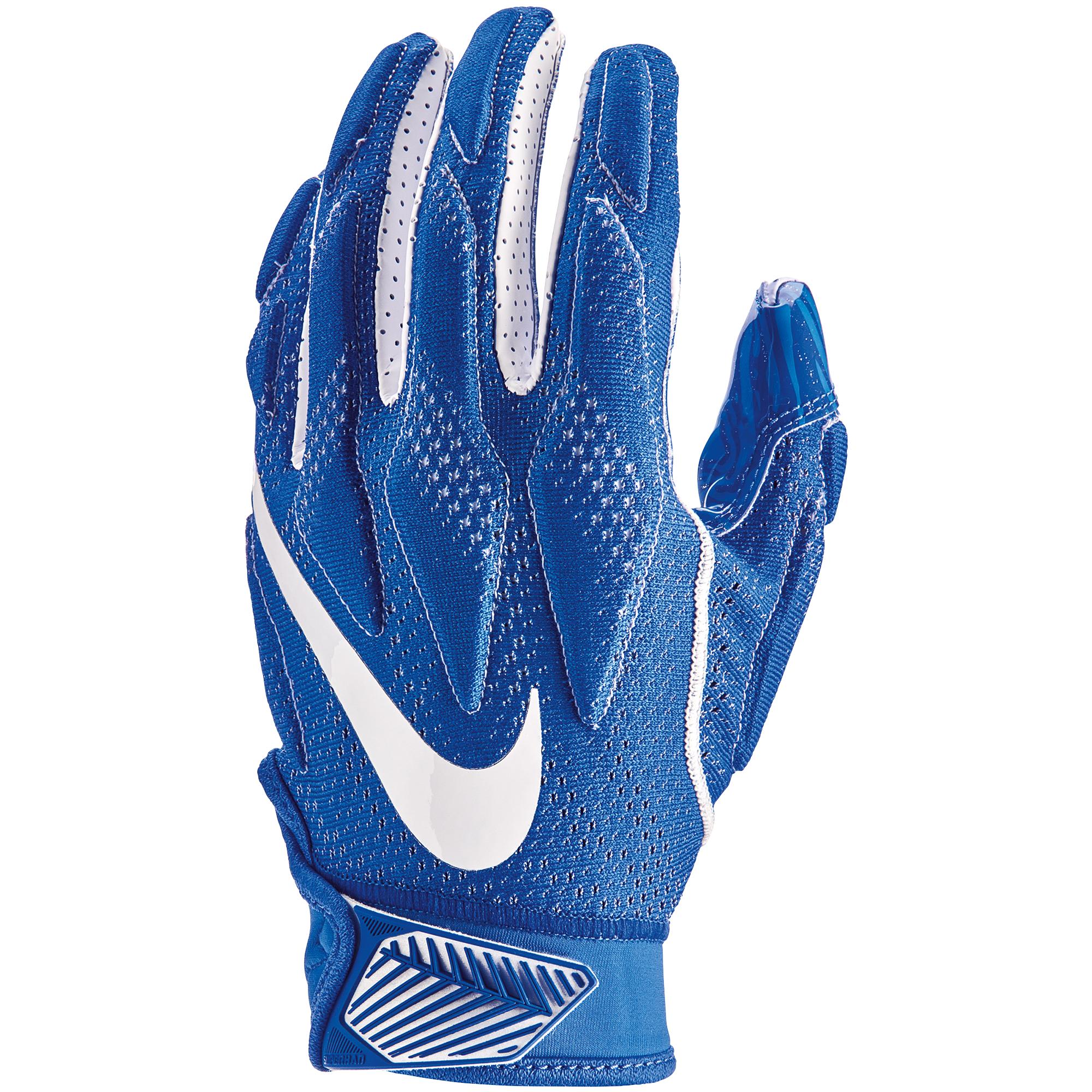 royal blue nike football gloves
