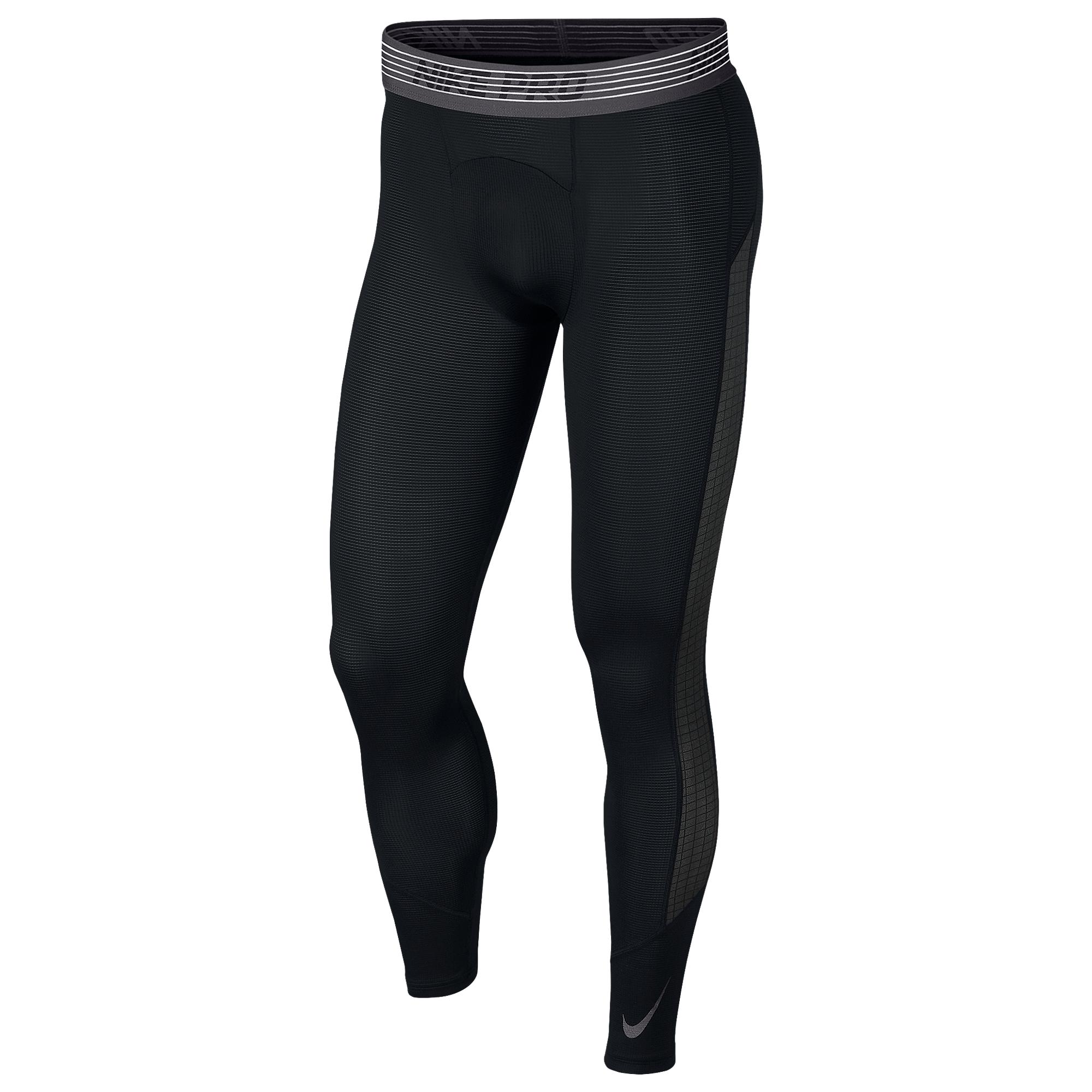 Nike Synthetic Pro Breathe Compression Tights in Black/Dark Grey (Black) for Men - Lyst