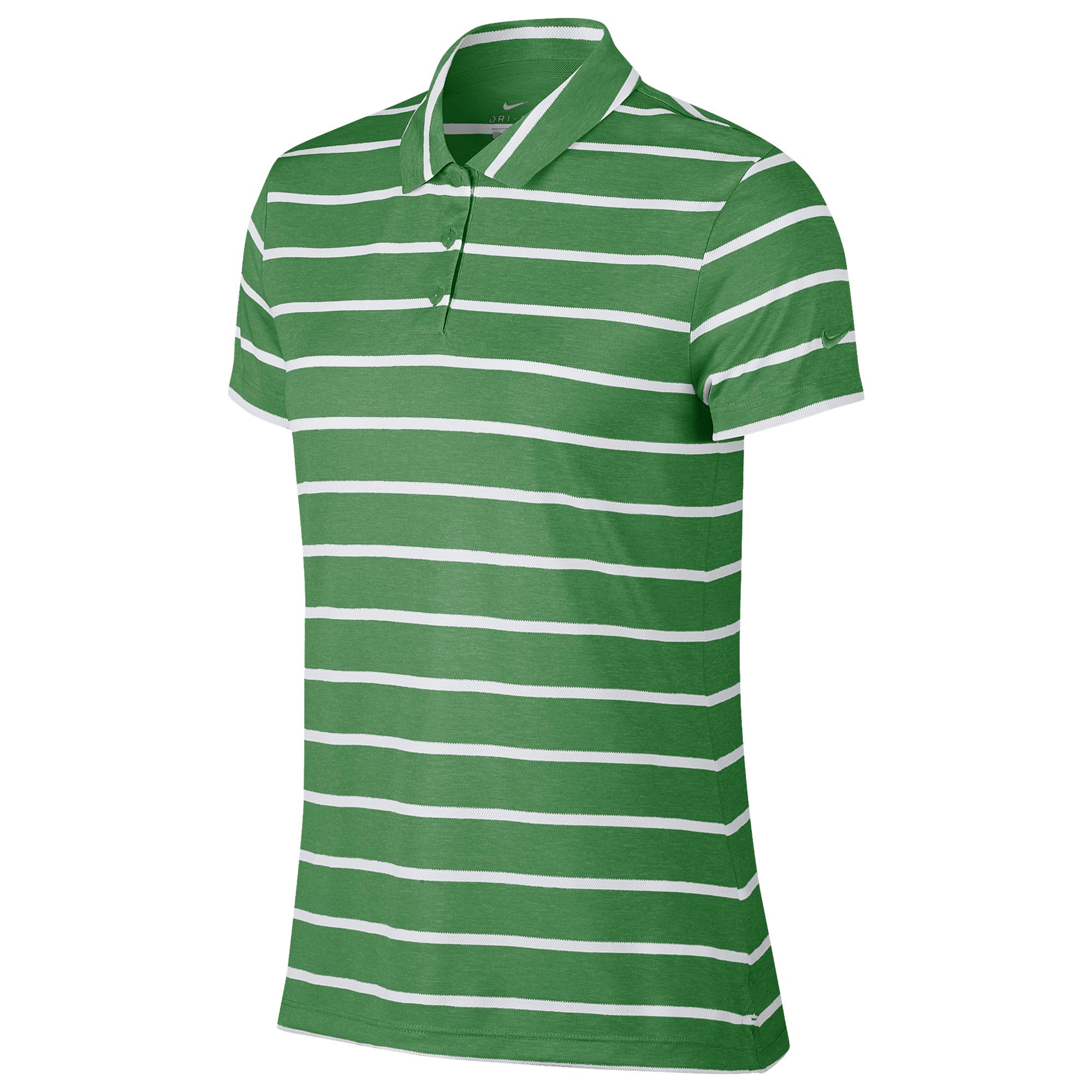 Nike Dri-fit Dry Stripe Golf Polo in Green - Lyst